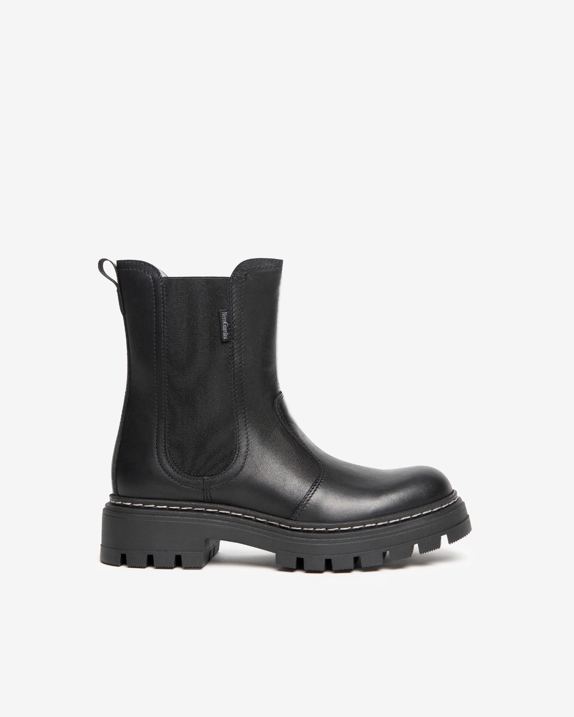 NeroGiardini Bottines Teens Fille Cuir Chelsea Zip 33