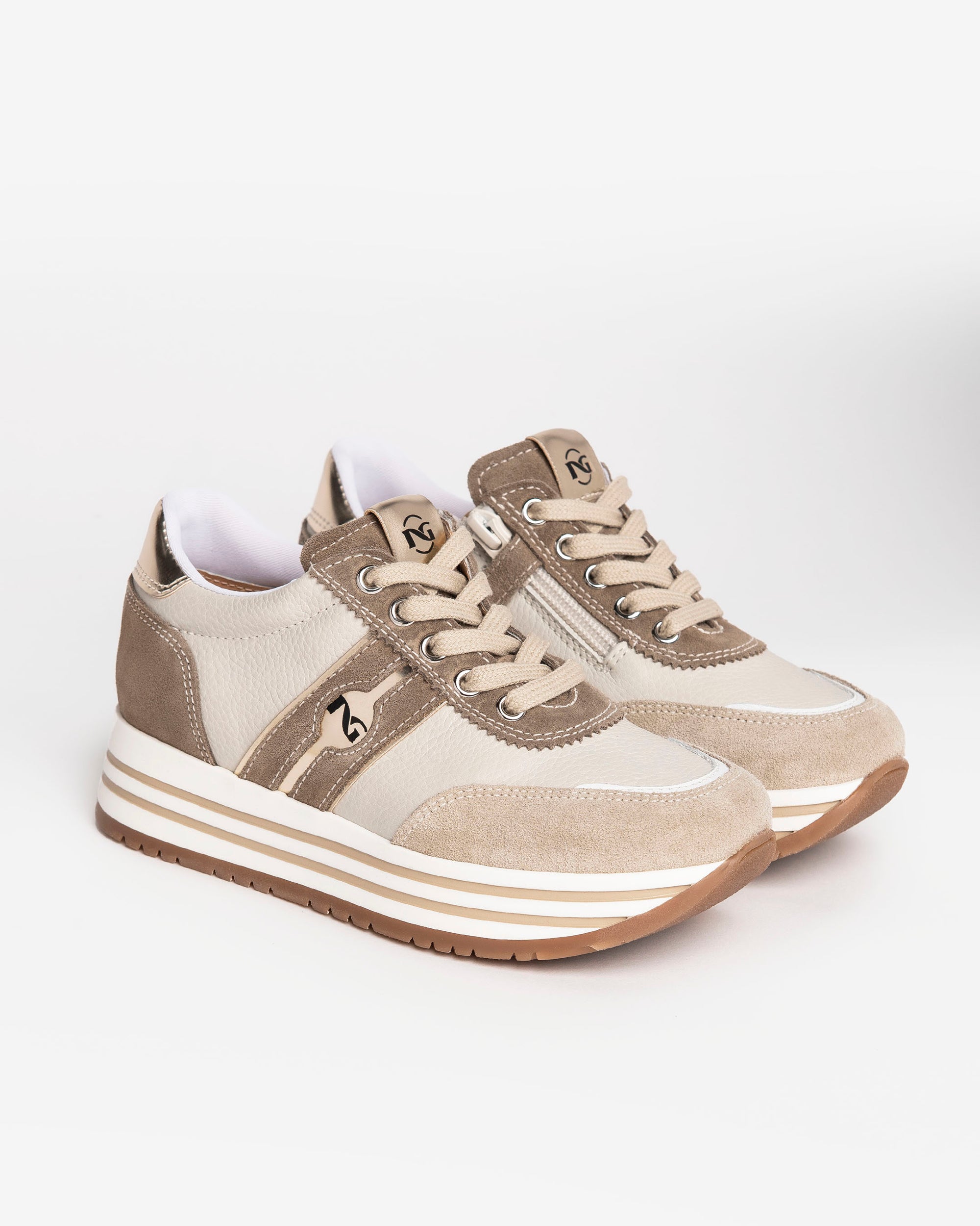 NeroGiardini Teens Sneakers Fille Cuir Velours