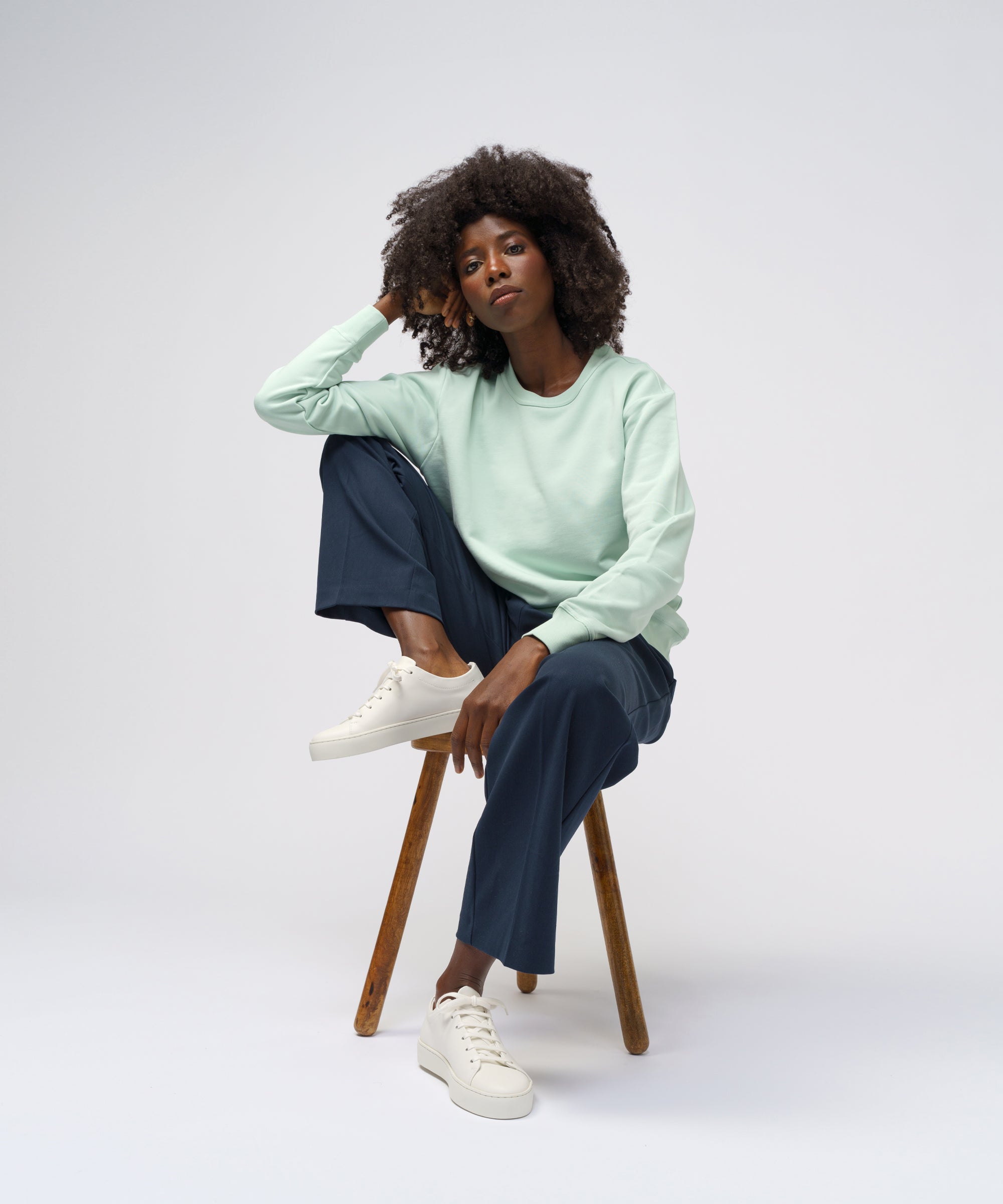 JAK Sweatshirt 01 sweatshirt Aqua coton bio 360 g