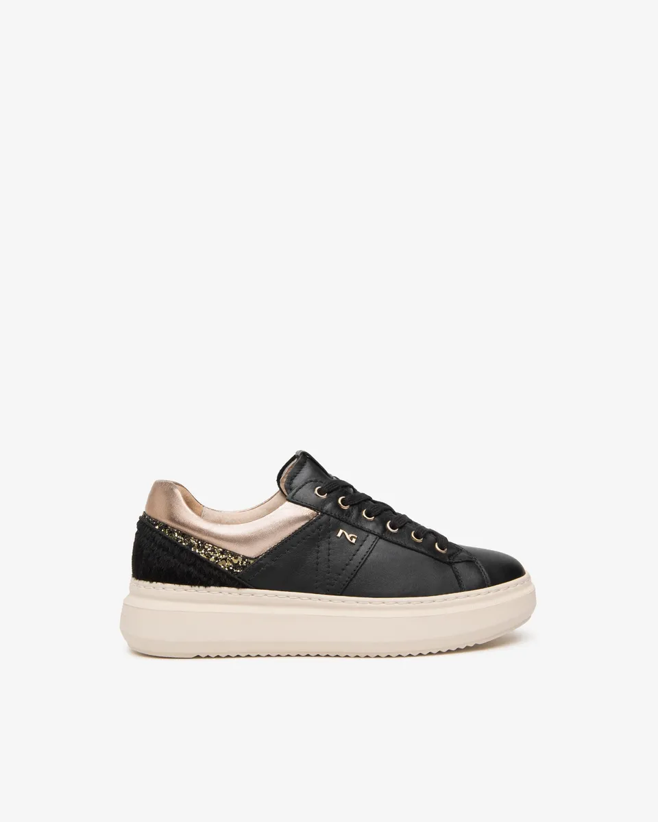 NeroGiardini Sneakers Femme Cuir Plateforme 40 mm