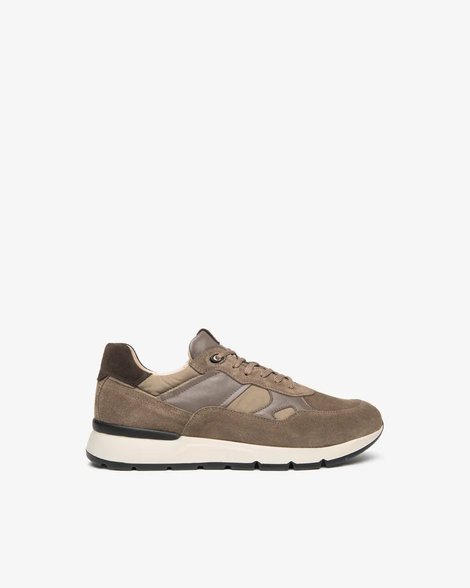 NeroGiardini Sneakers Homme Cuir Velours Toile