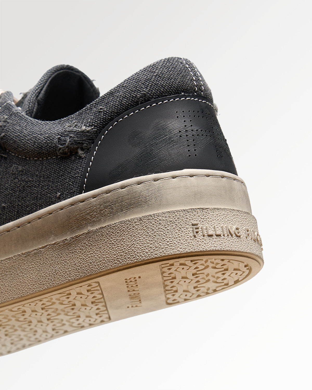 Filling Pieces Riviera Patina sneaker noir coton