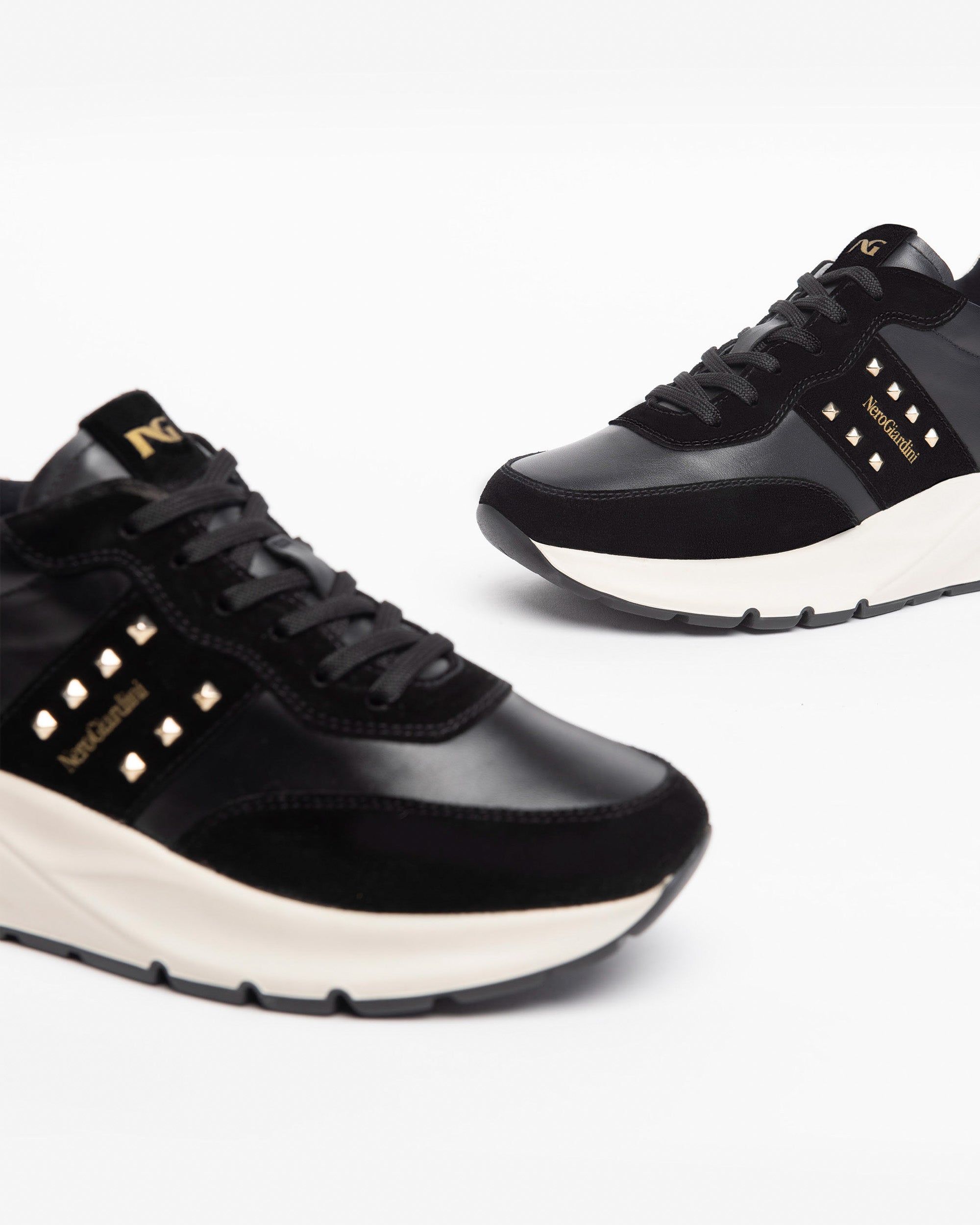 NeroGiardini Sneakers Femme Baskets Cuir Velours 35-41