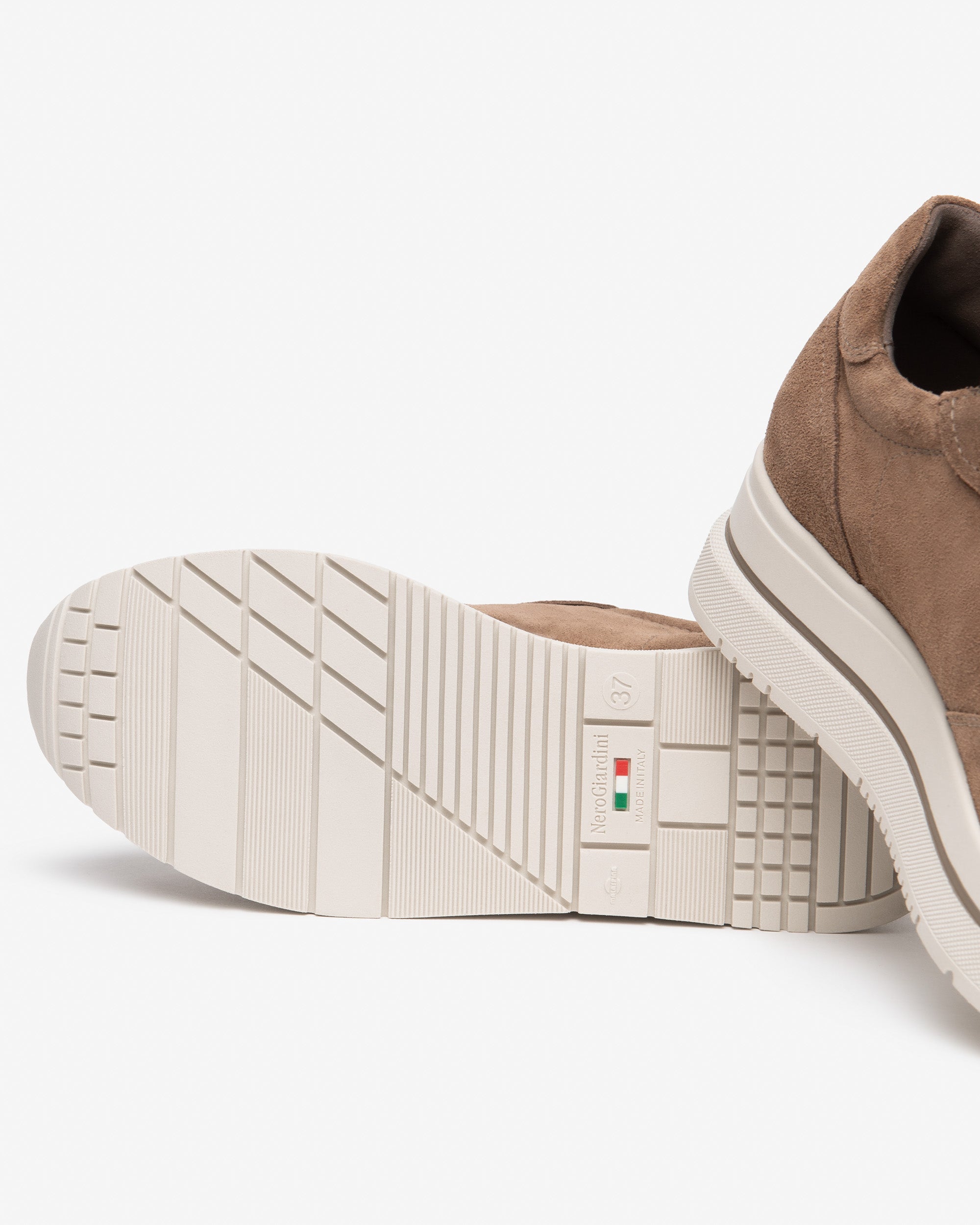 NeroGiardini Sneakers Femme Daim Plateforme 45 mm