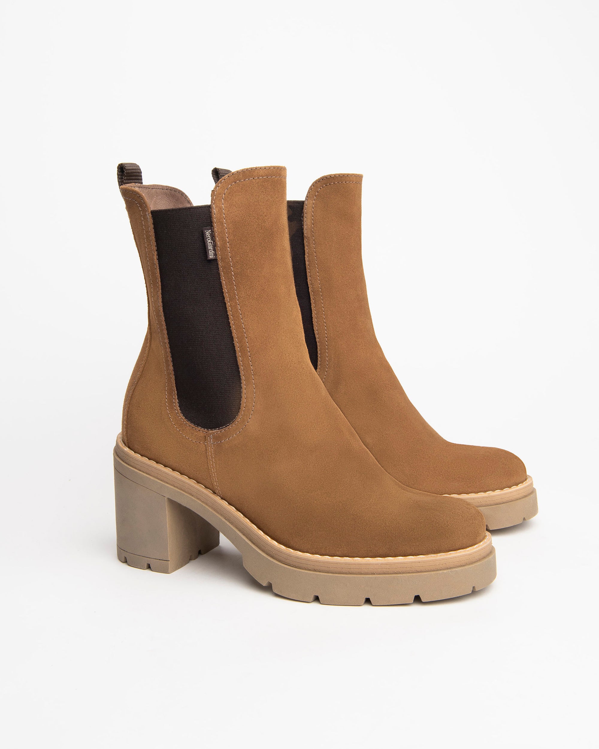 NeroGiardini Bottines Chelsea Cuir Femme Automne Hiver