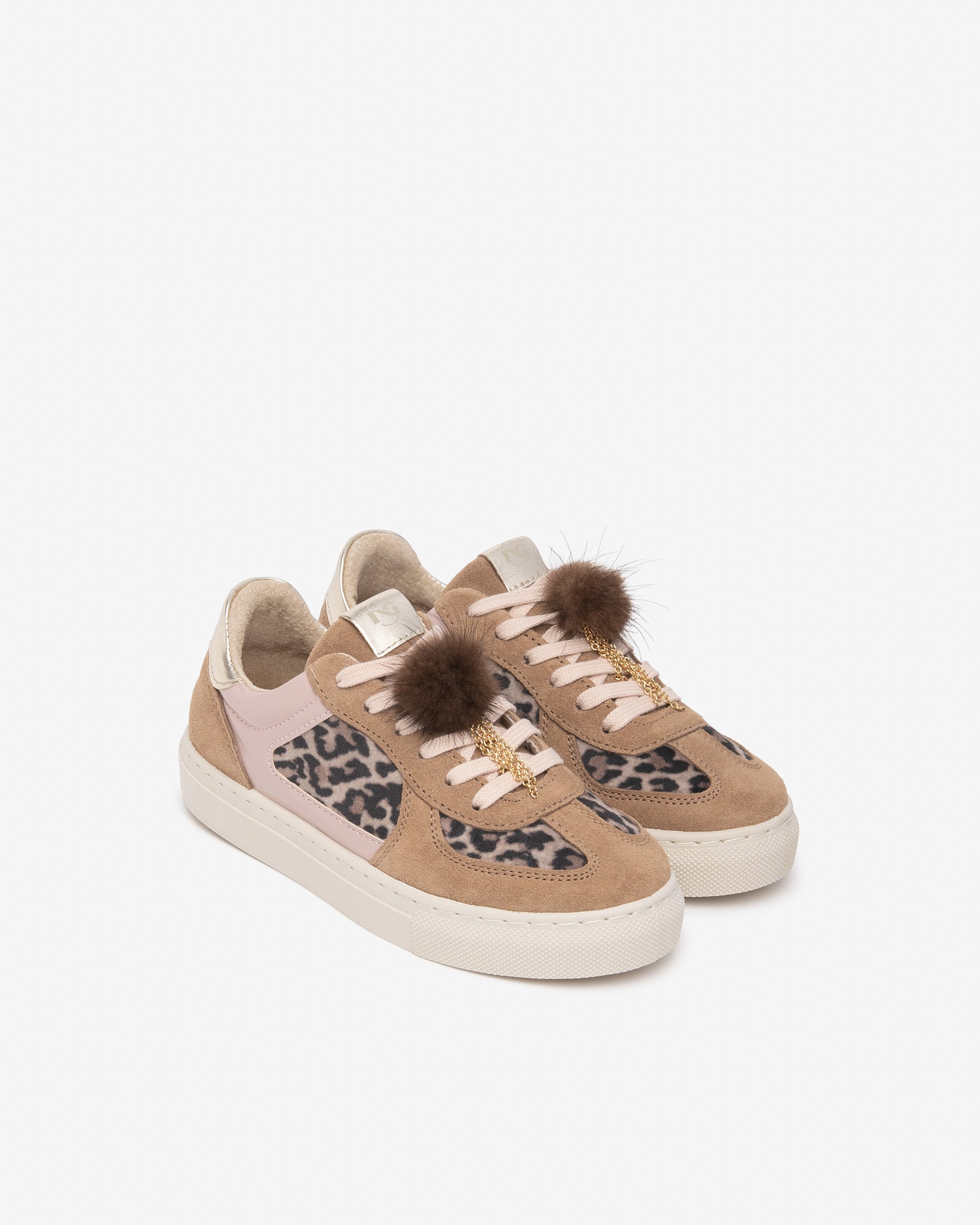 NeroGiardini Sneakers sneakers fille cuir velours pompon