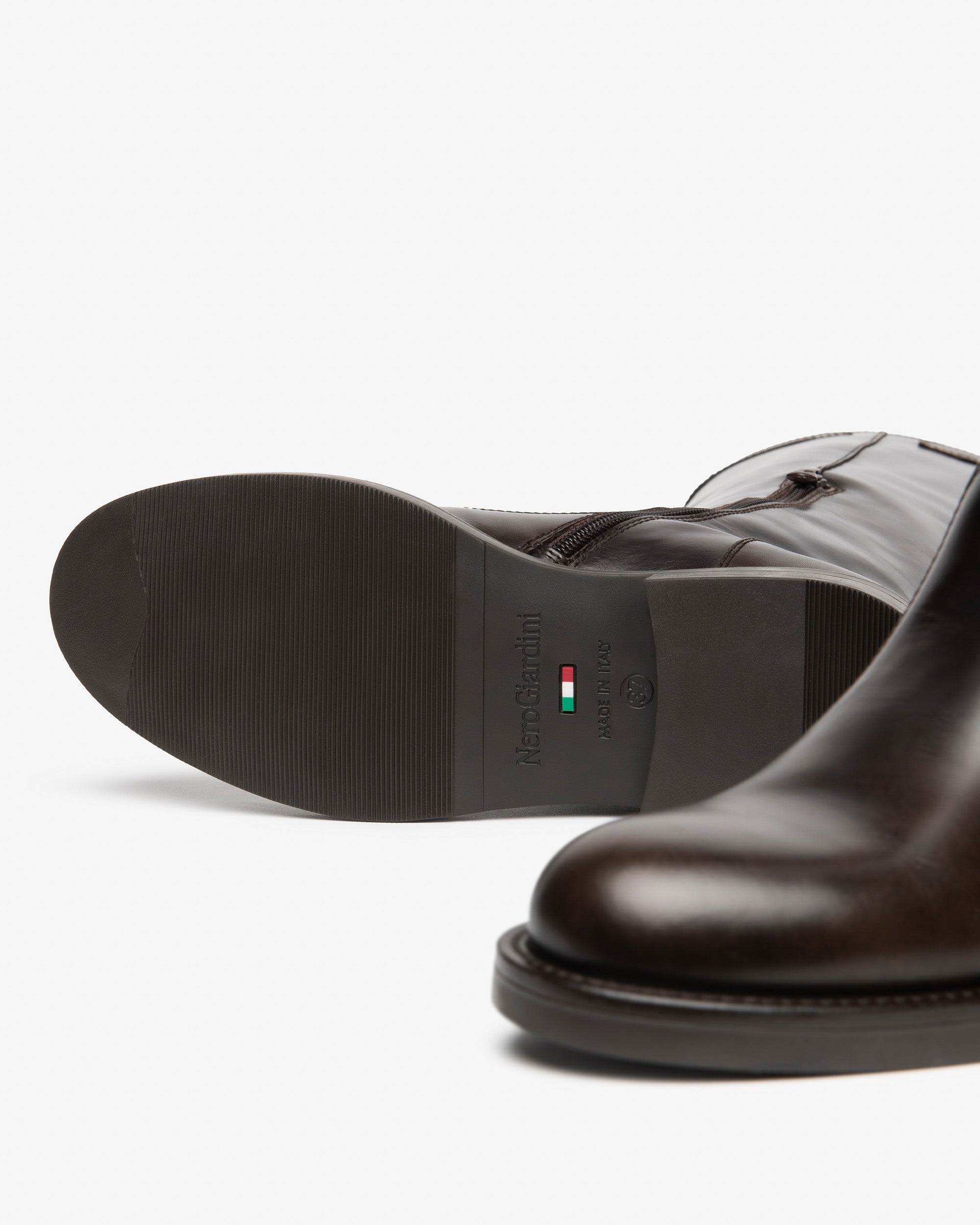 NeroGiardini Bottes Femme Cuir Talon 30 mm