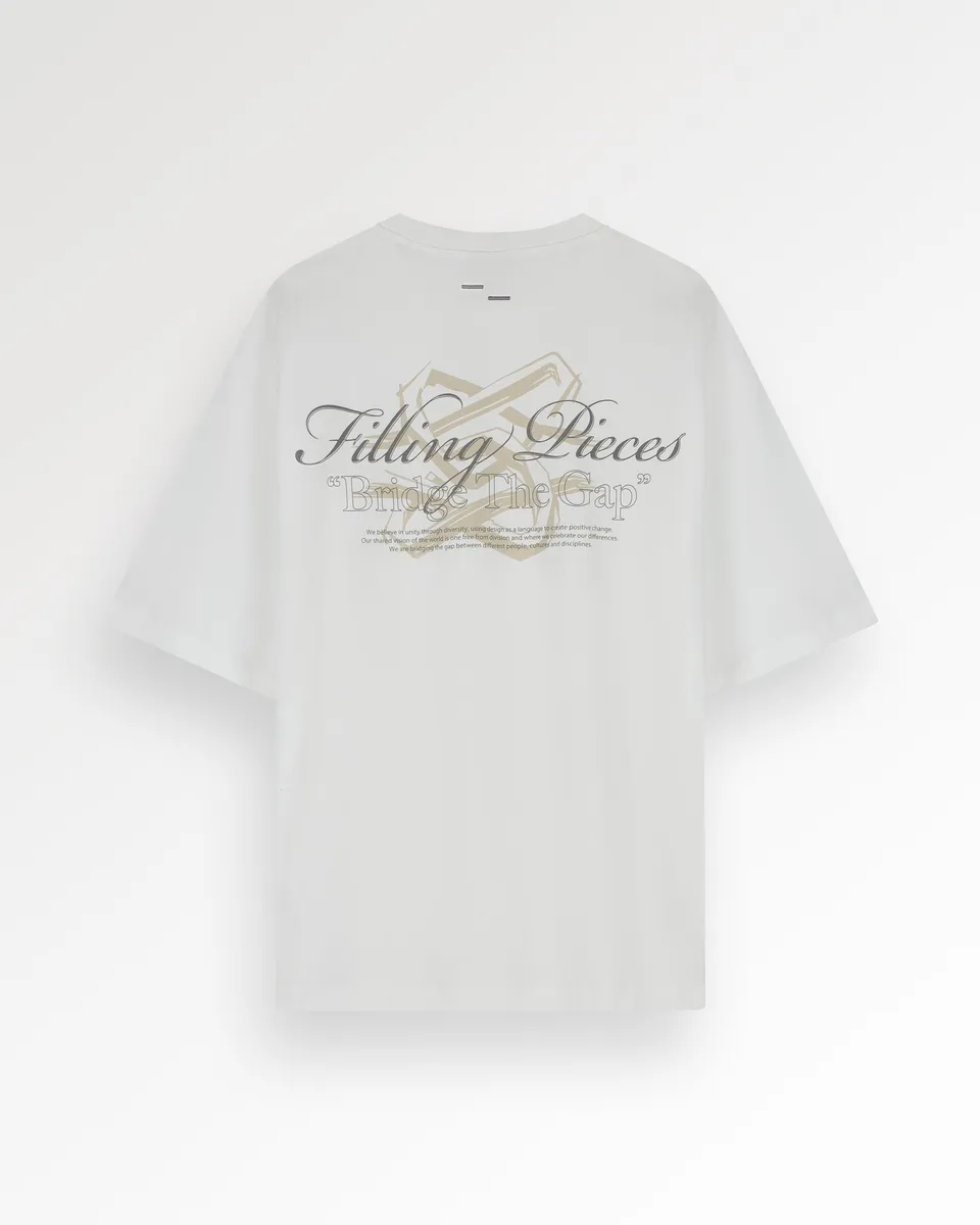 Filling Pieces T-Shirt Boxy Bridge the Gap tee-shirt blanc coton