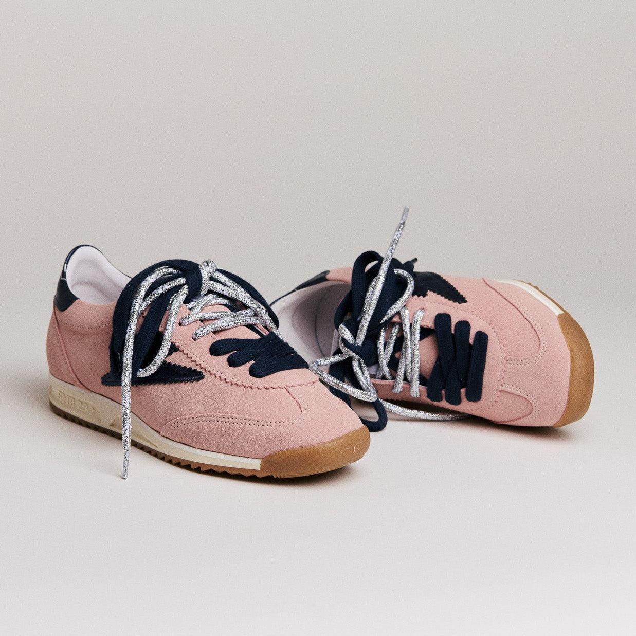 Semerdjian Joyce D619 baskets rose marine daim