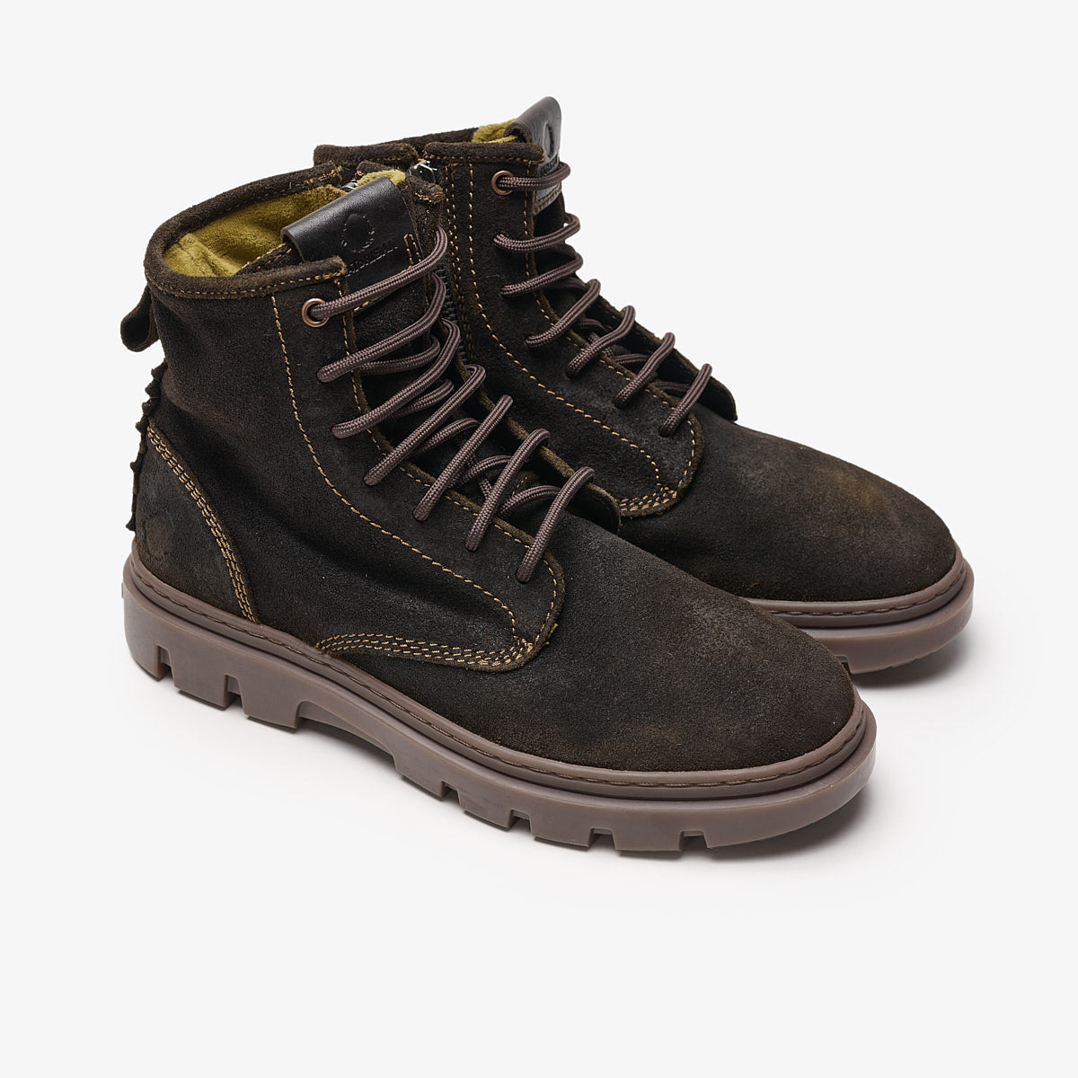 Satorisan Unalome Ziplacer boots cuir marron laurel