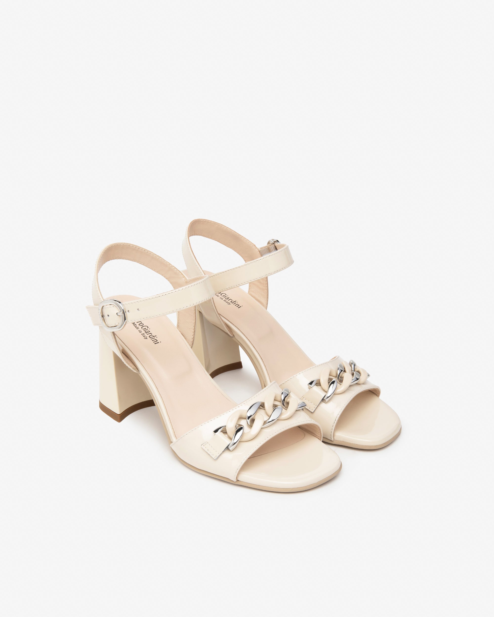 NeroGiardini Sandales Femme Cuir Vernis Été