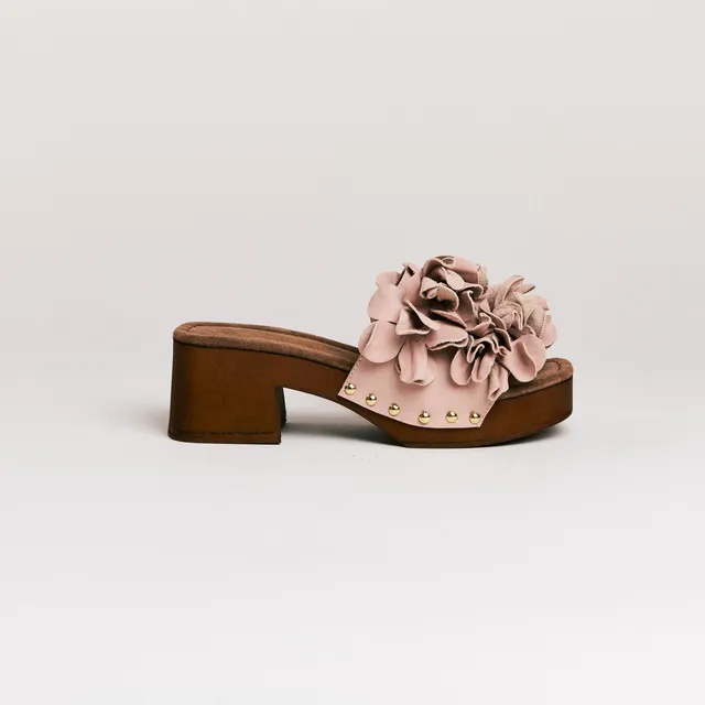 Semerdjian Z30 Oslo 6746 mule cuir rose talon