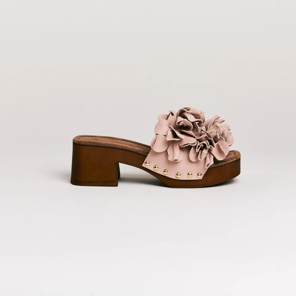 Semerdjian Z30 Oslo 6746 mule cuir rose talon