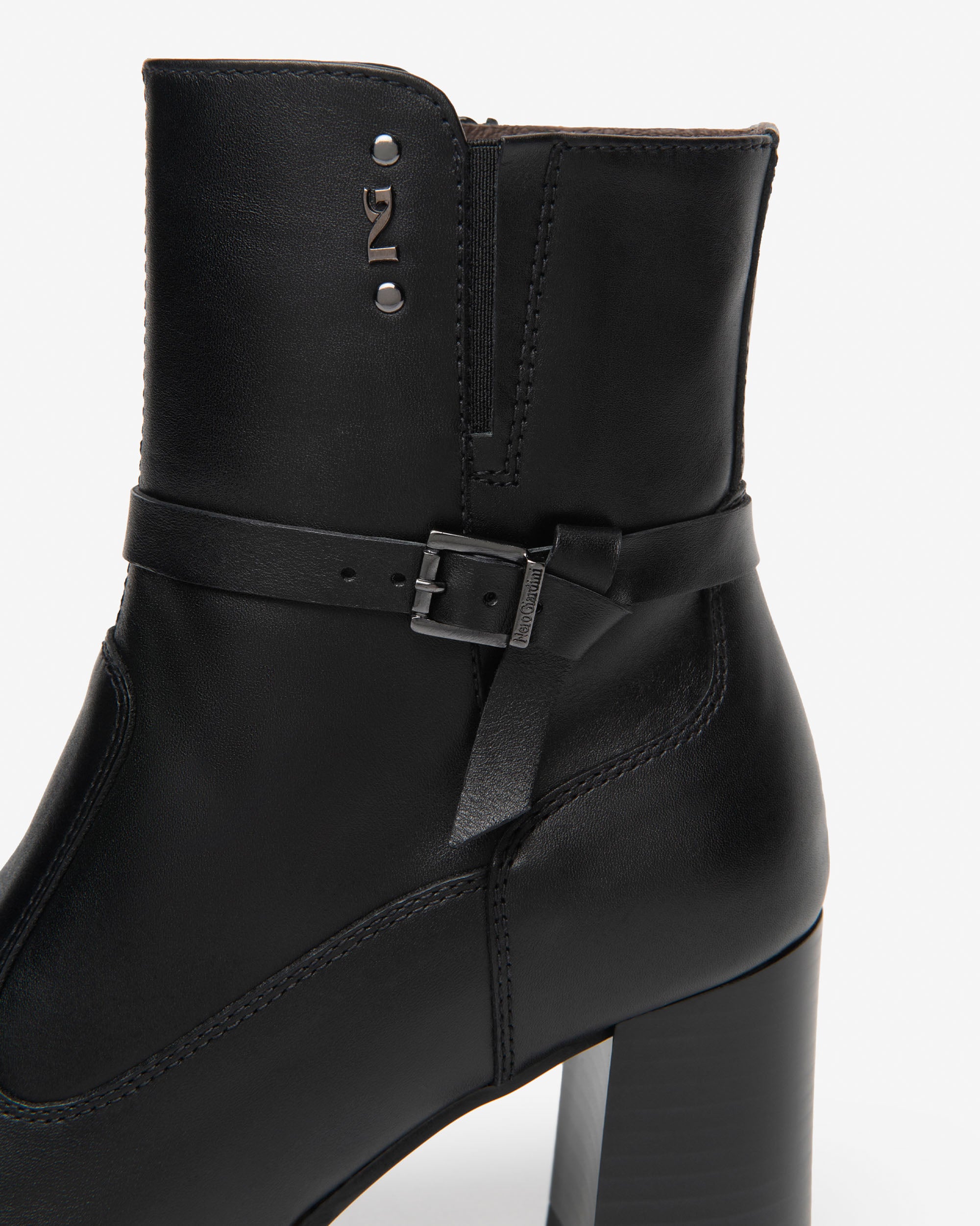 NeroGiardini Bottines Femme Cuir Daim Talon 75 mm
