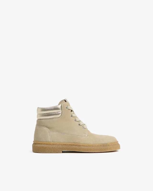 NeroGiardini Bottines Junior Fille Cuir Velours Légères