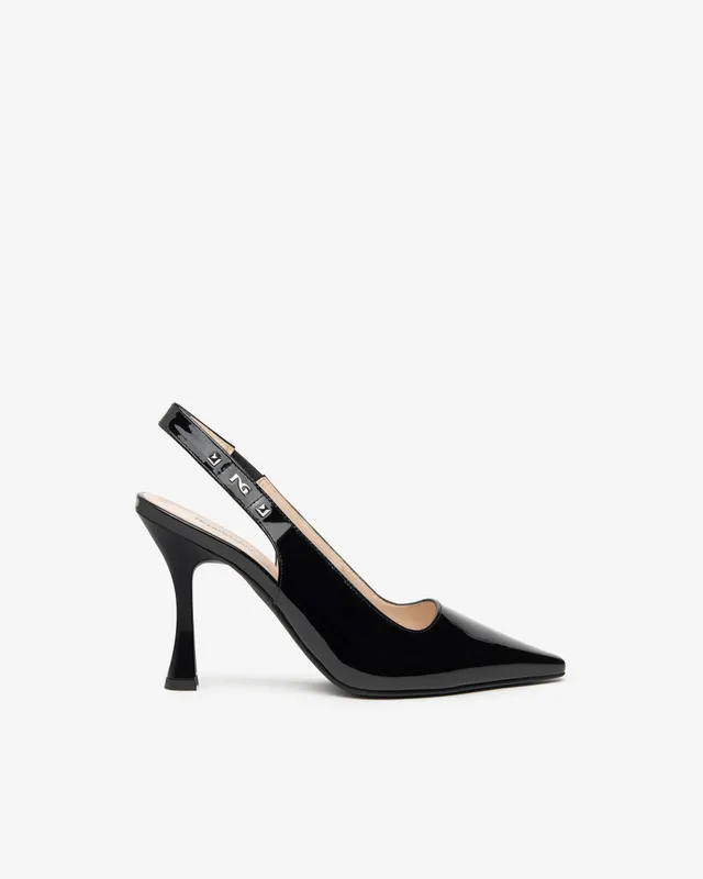 Nerogiardini Escarpins vernis femme sling-back élégants