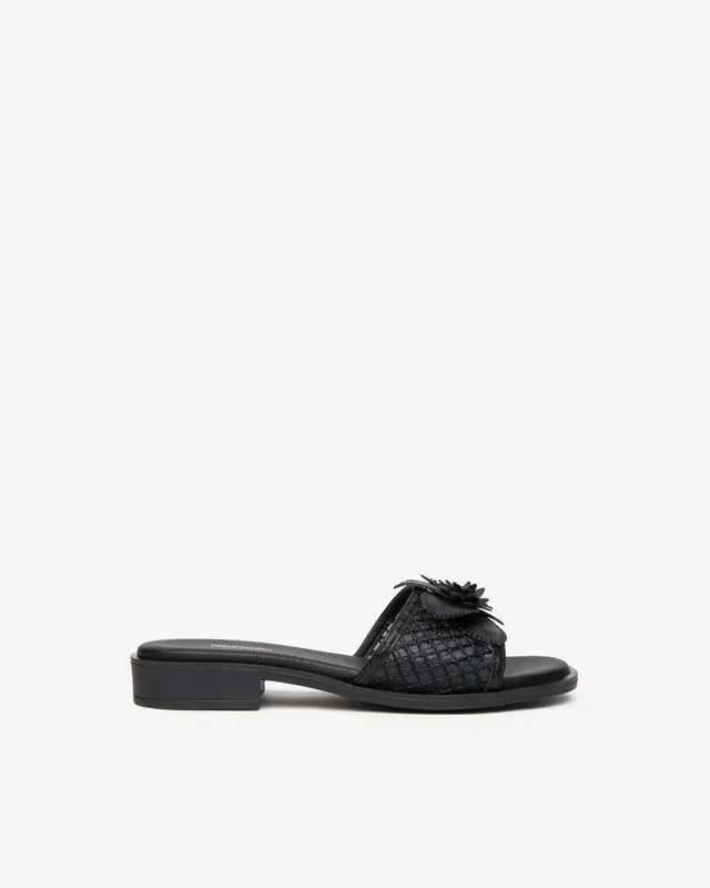 NeroGiardini Mules Femme Cuir et Toile Été