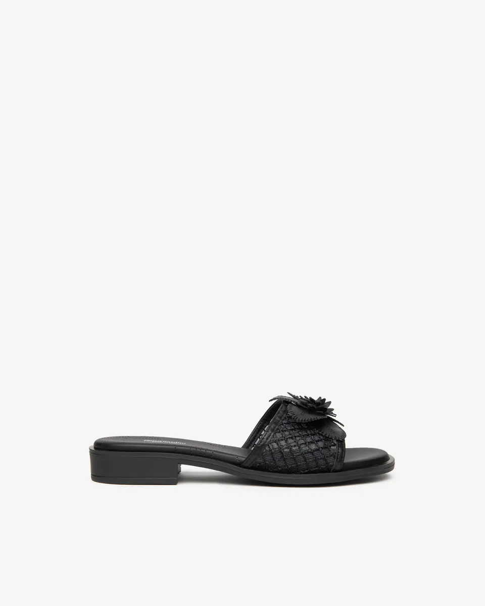NeroGiardini Mules Femme Cuir et Toile Été