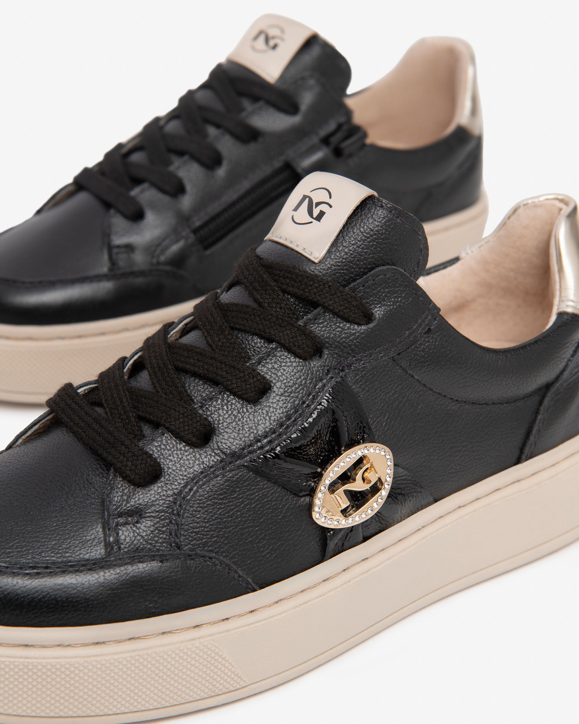NeroGiardini Sneakers Teen Fille Cuir Vernis Zip