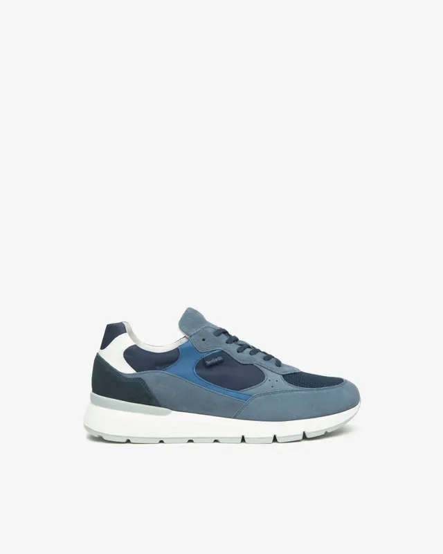 NeroGiardini Sneakers Homme Cuir Toile Memory Confort