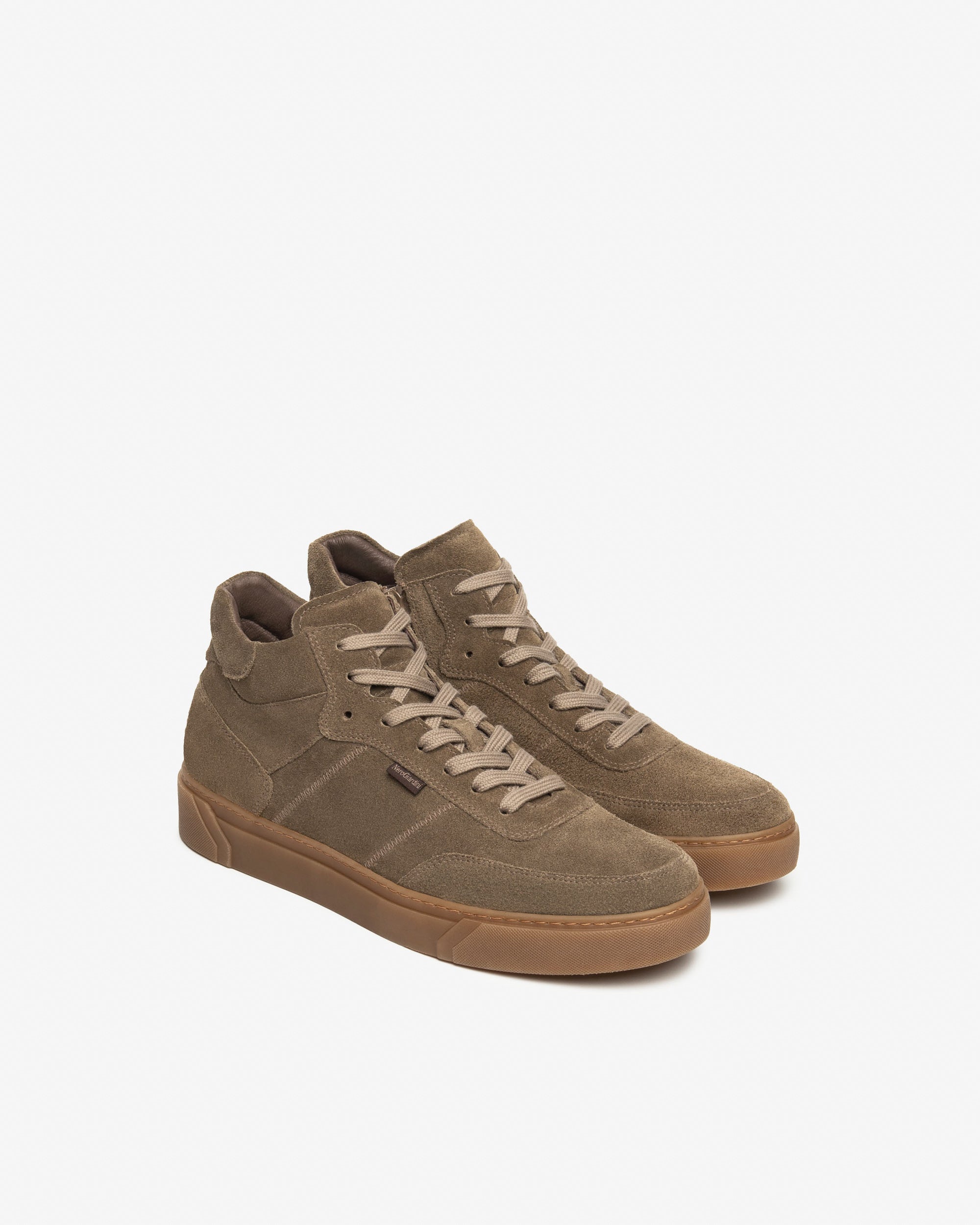 NeroGiardini Sneakers montantes homme cuir velours DryGo