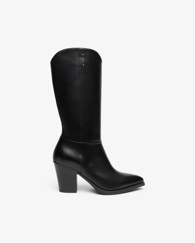 Nerogiardini Bottes Femme Cuir Western Talon 80 mm