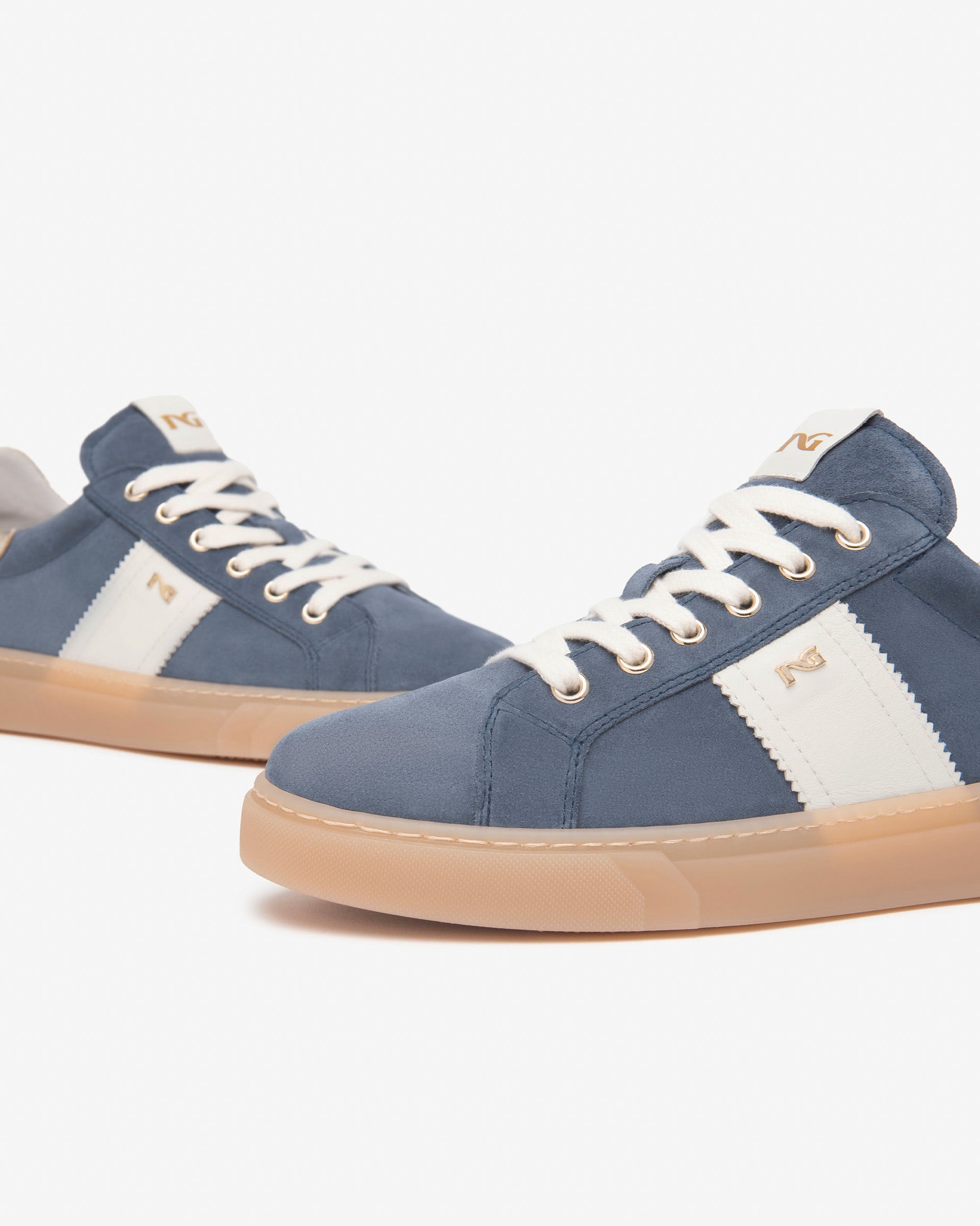NeroGiardini Sneakers Femme Cuir Velours Baskets Confort
