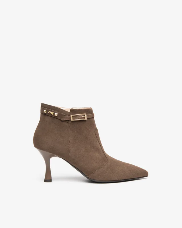 NeroGiardini Bottines Femme Daim Talon 75mm Zip
