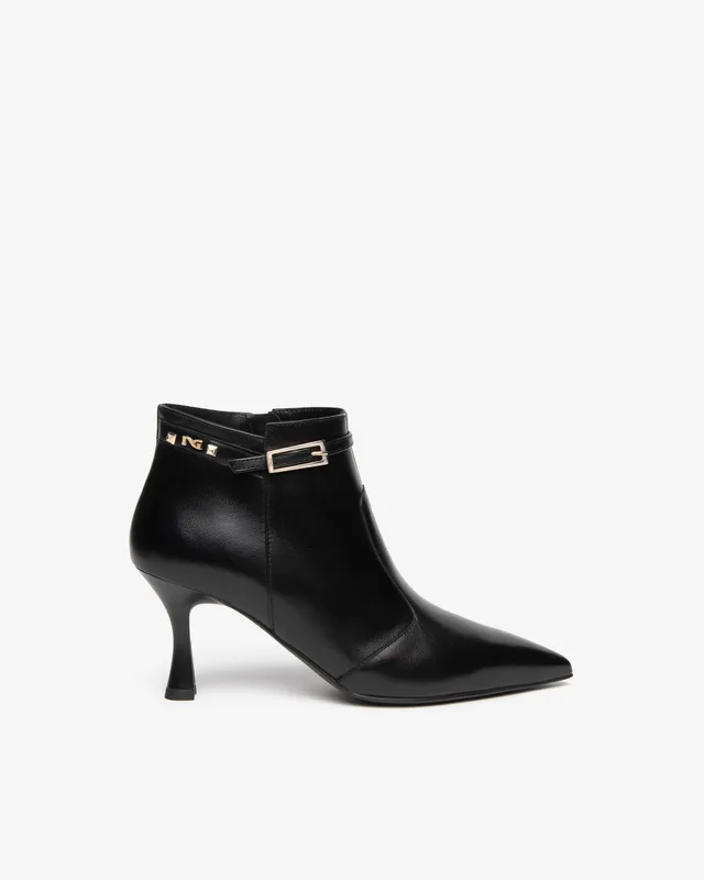 NeroGiardini Bottines Femme Cuir Talon Bobine 75mm