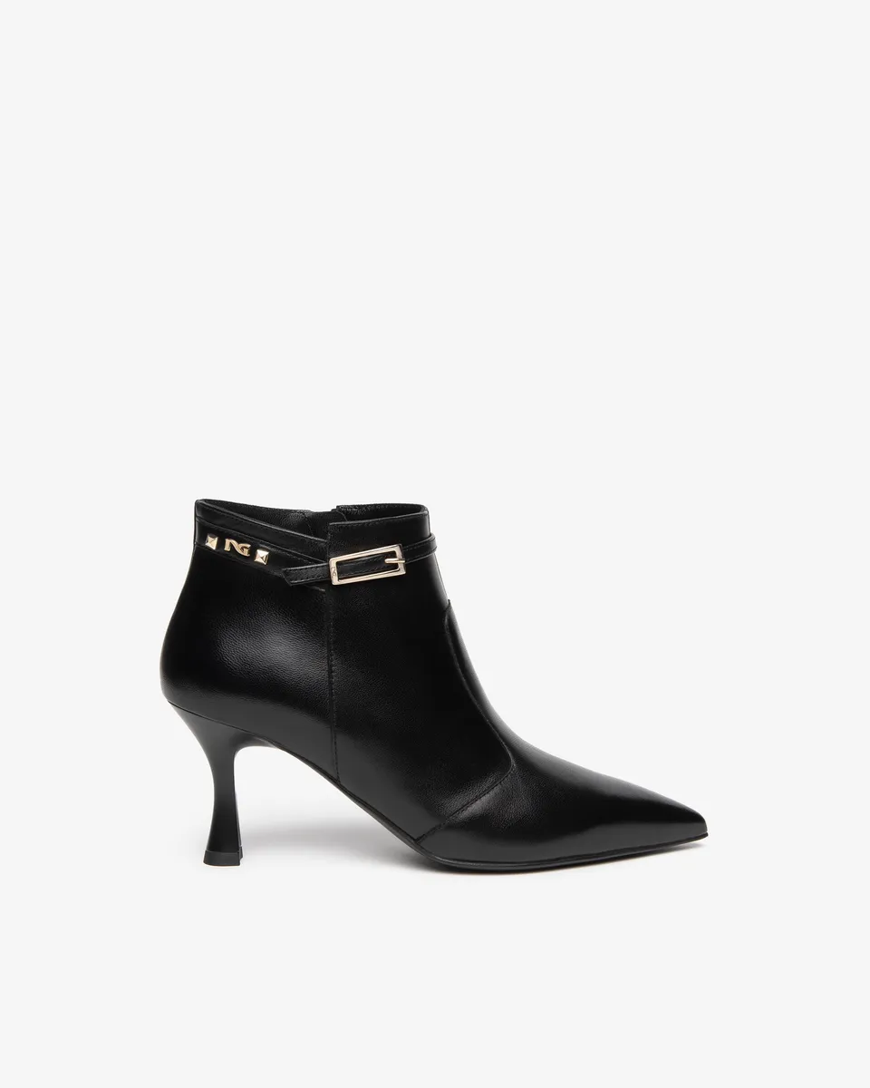 NeroGiardini Bottines Femme Cuir Talon Bobine 75mm