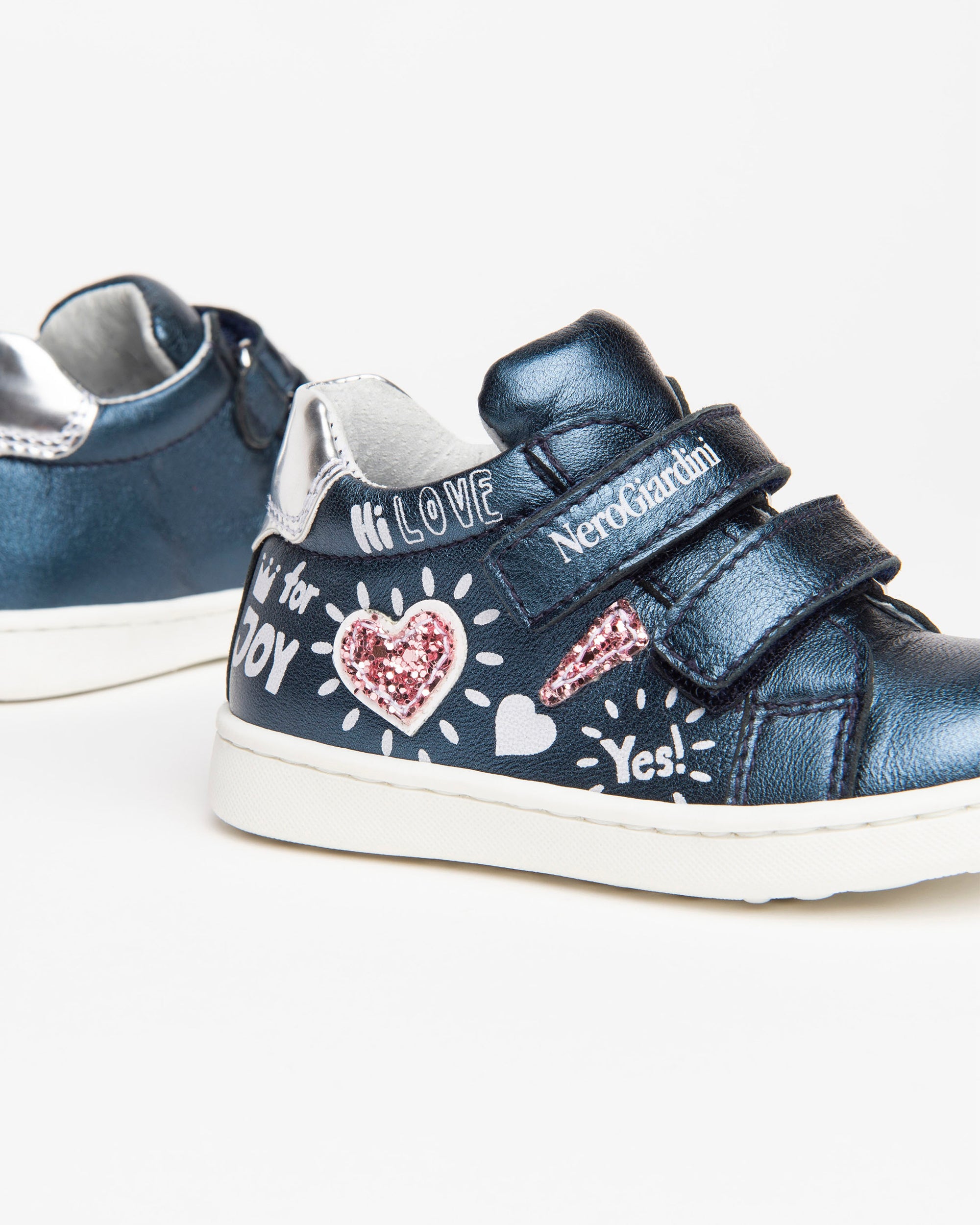 NeroGiardini Sneakers Baby Fille Cuir Lamé Scratch 22