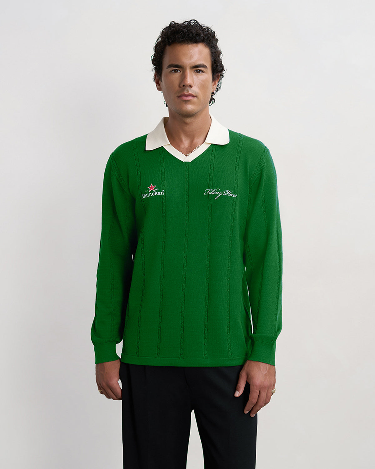 Filling Pieces Knit Jersey Heineken Green maillot vert