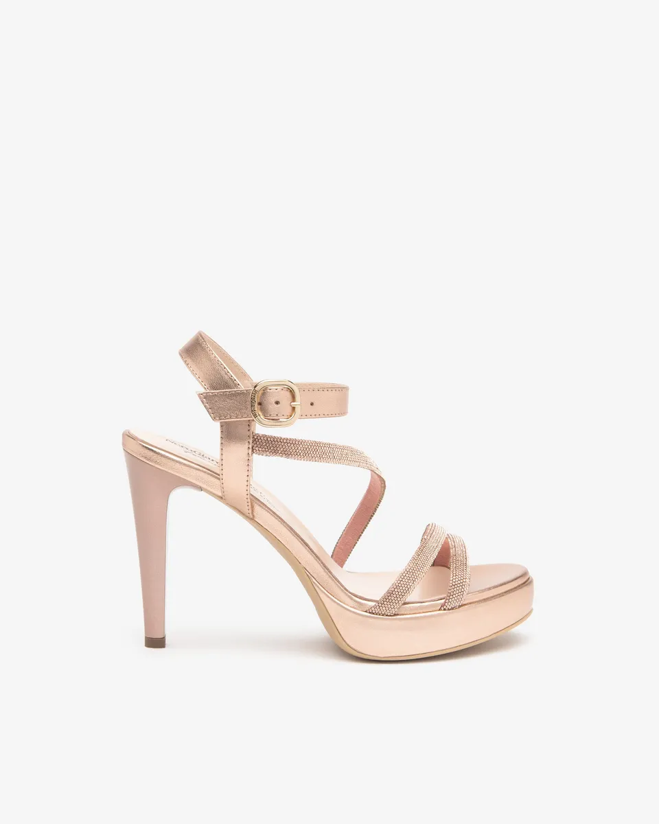NeroGiardini Sandales Femme Cuir Cérémonie Été