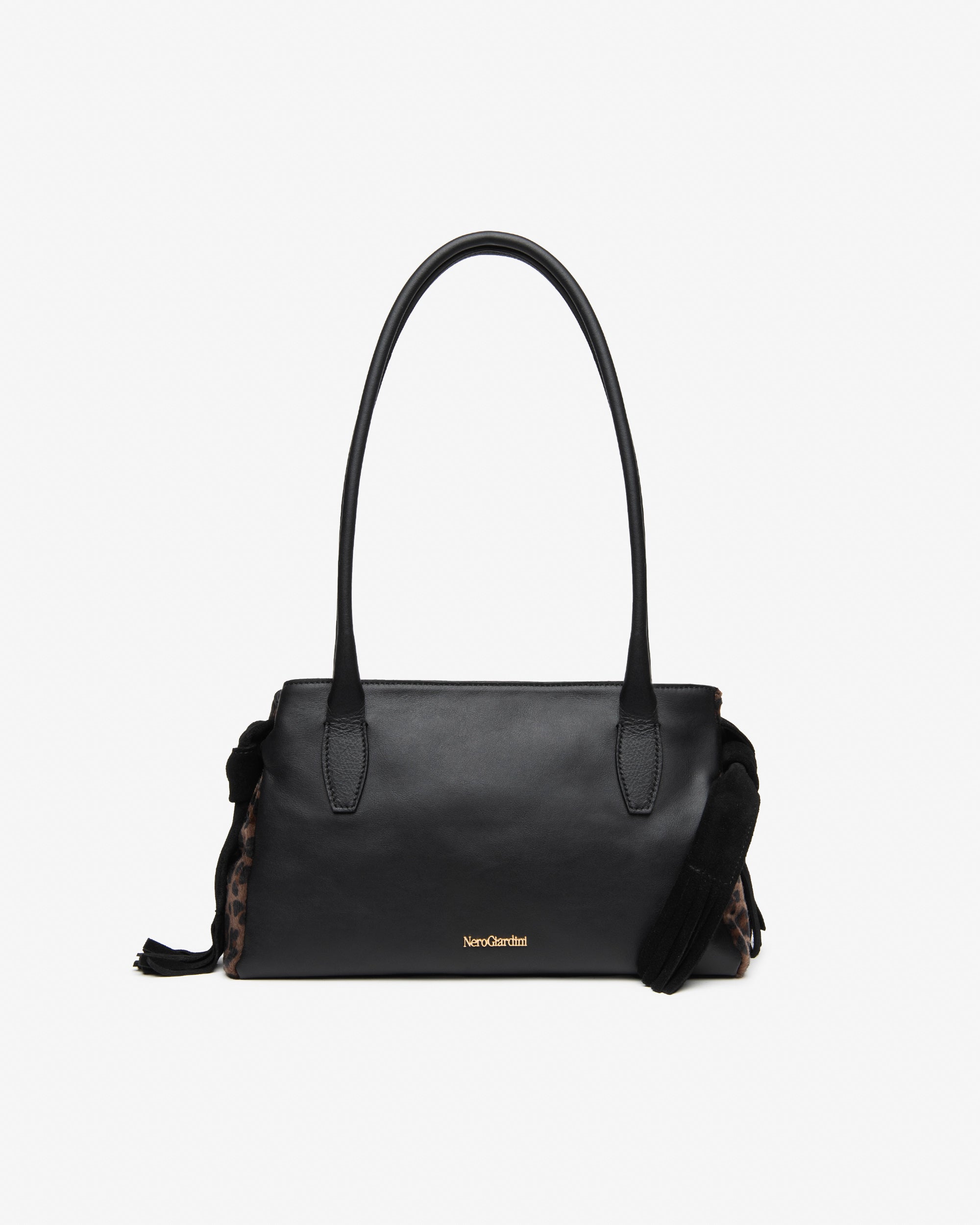 NeroGiardini Sac Bowling Femme Cuir Souple Zippé