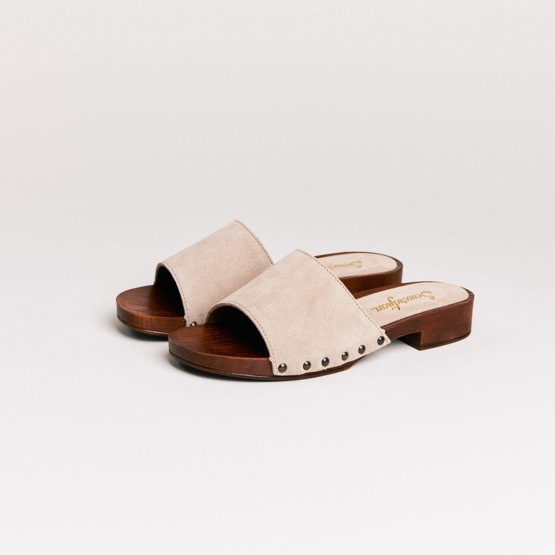 SMR Iole Milo mules cuir beige 38