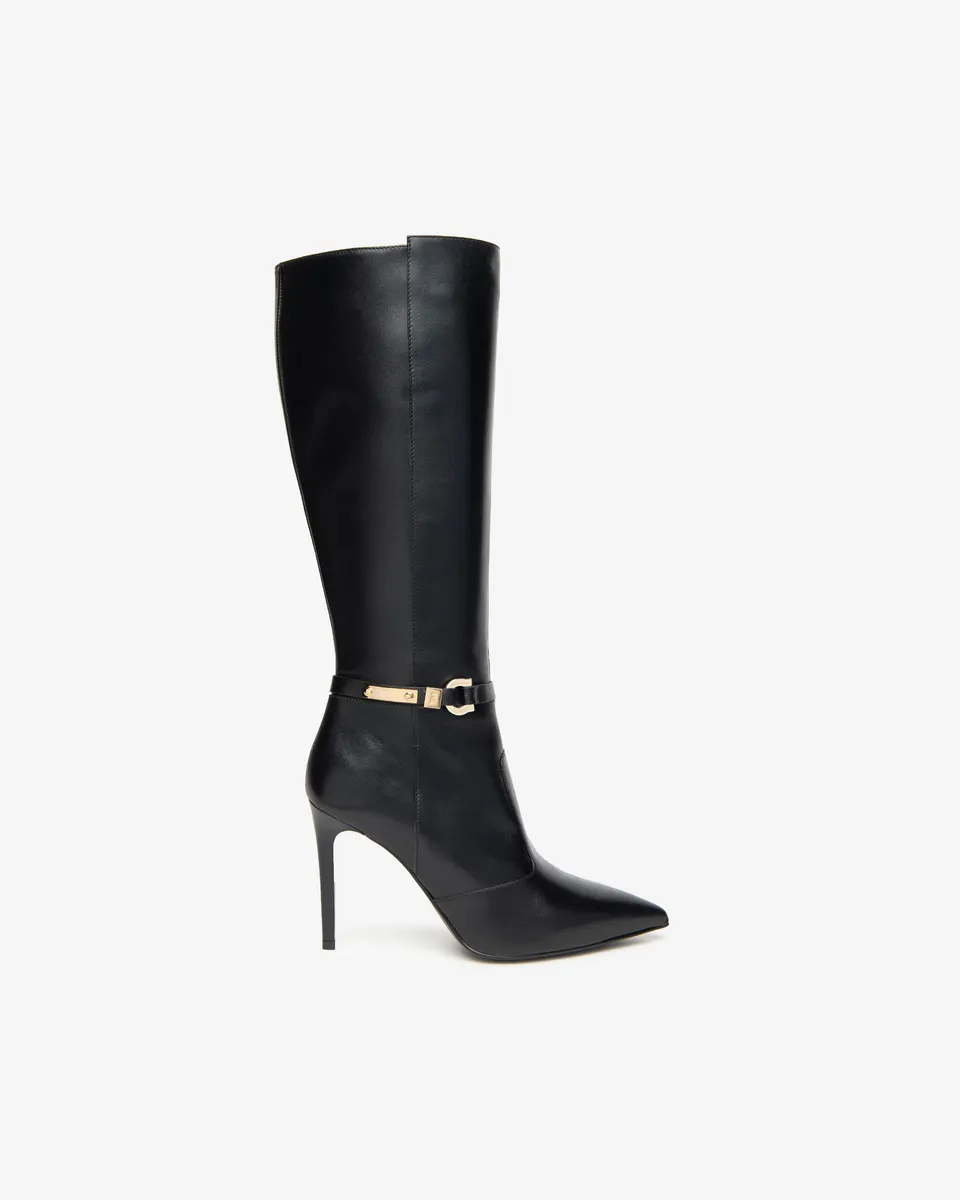 NeroGiardini Bottes Femme Cuir Premium Cérémonie
