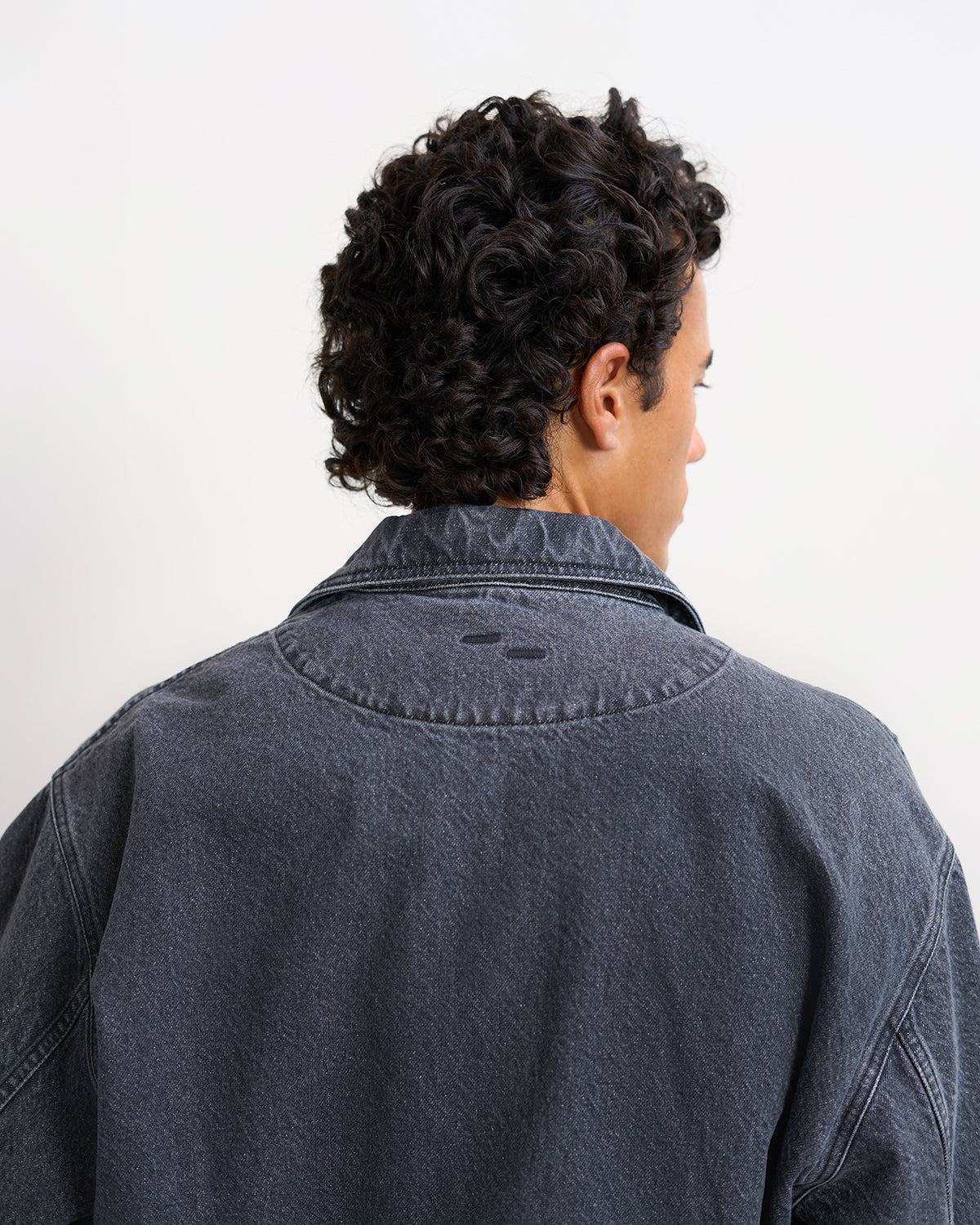 Filling Pieces Denim Jacket Washed Black veste jean noir coton