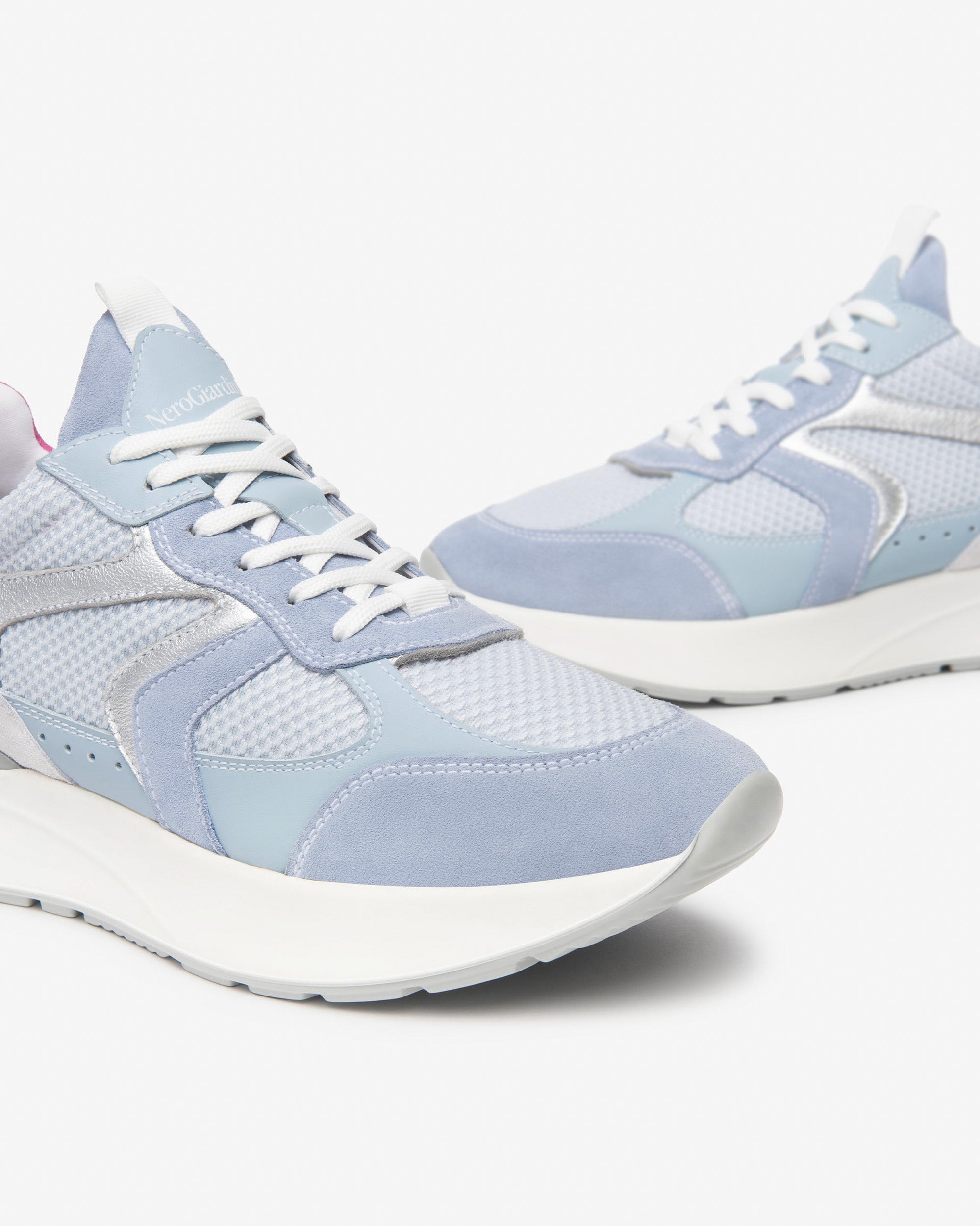 NeroGiardini Sneakers Femme Velours Toile Baskets Confort