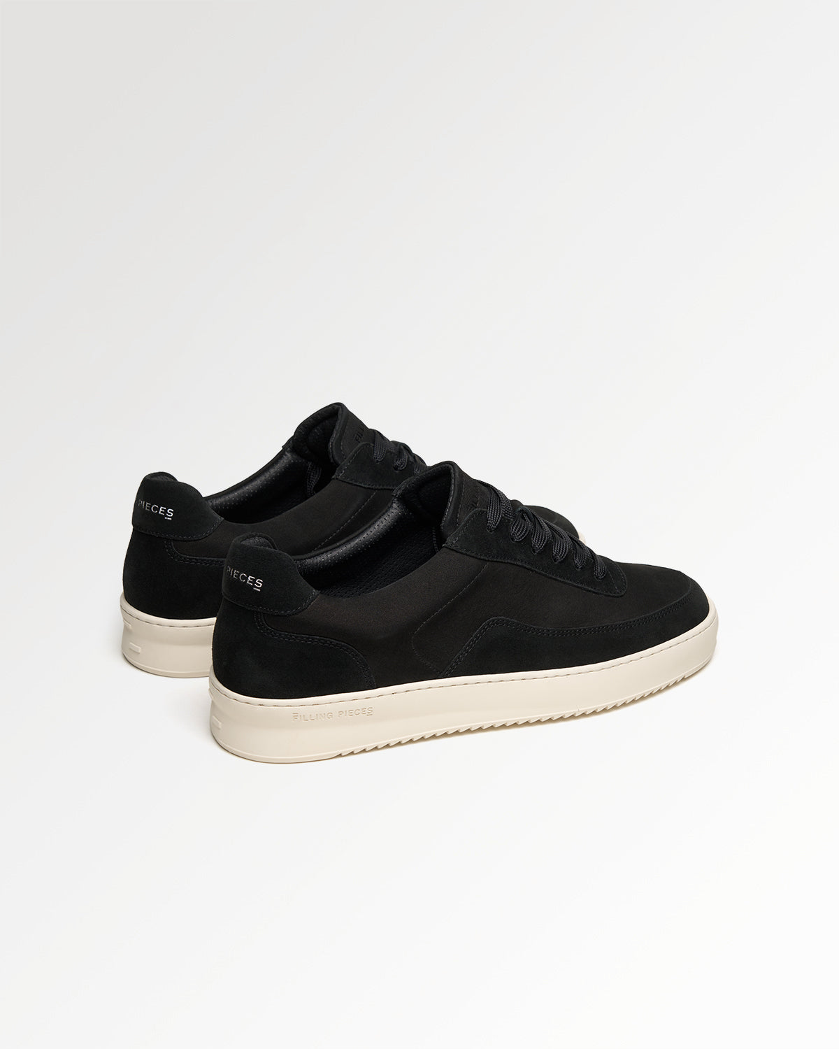 Filling Pieces Mondo sneakers Suede Grain Black cuir homme