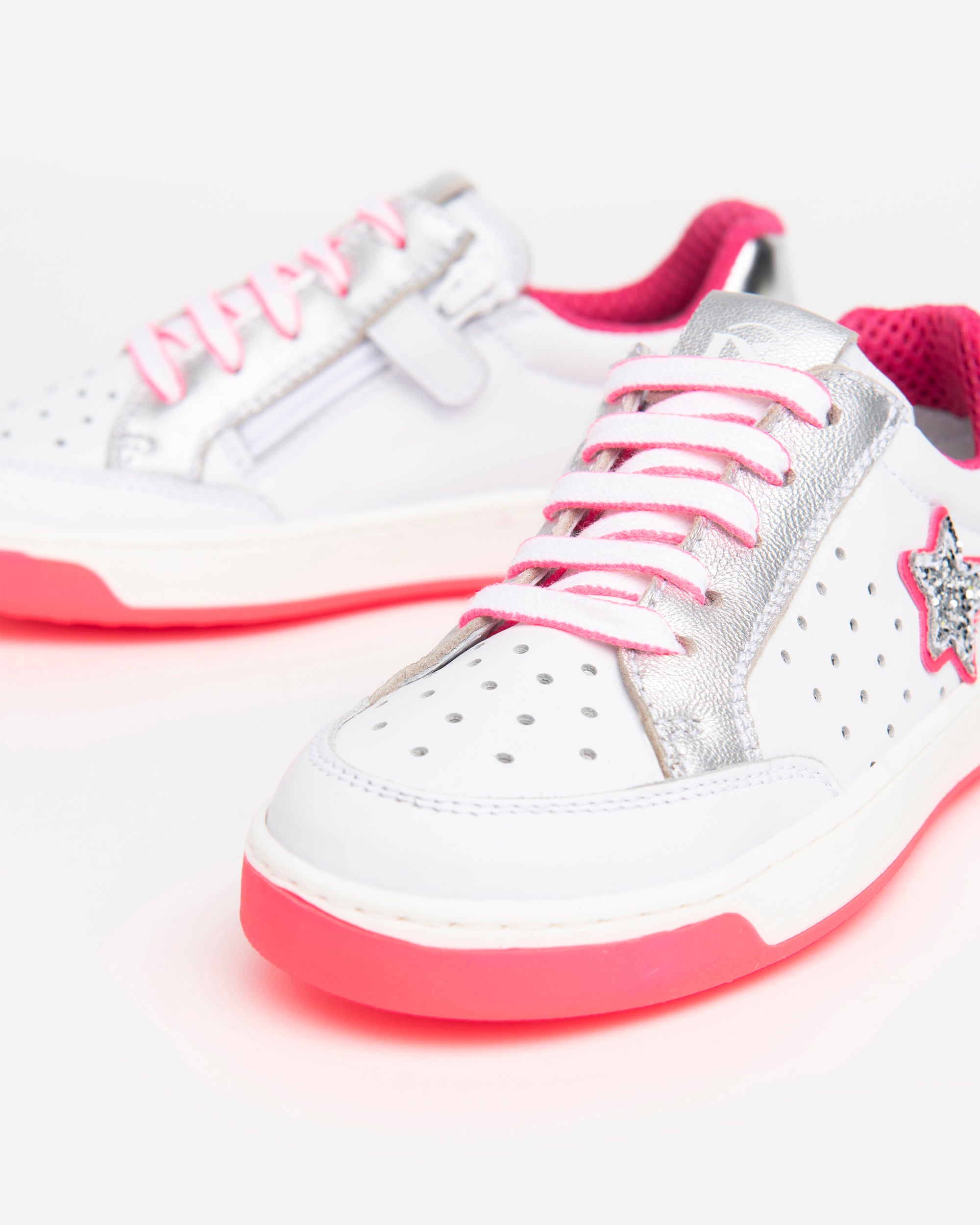 NeroGiardini Sneakers Kids Fille Cuir étoile paillettes