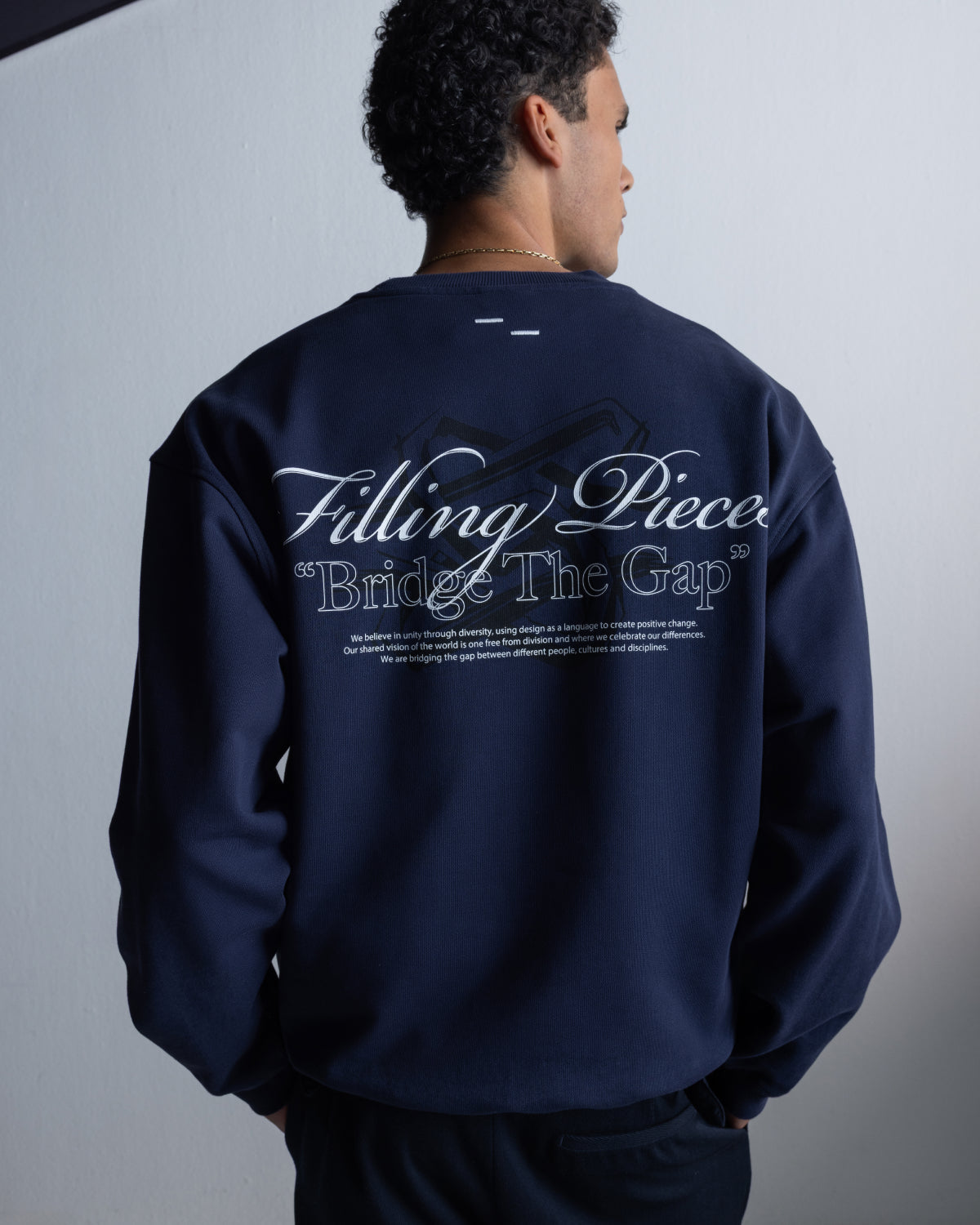 Filling Pieces Bridge the Gap sweat Maritime Blue coton