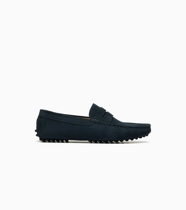 JAK Strada SD mocassins daim bleu marine