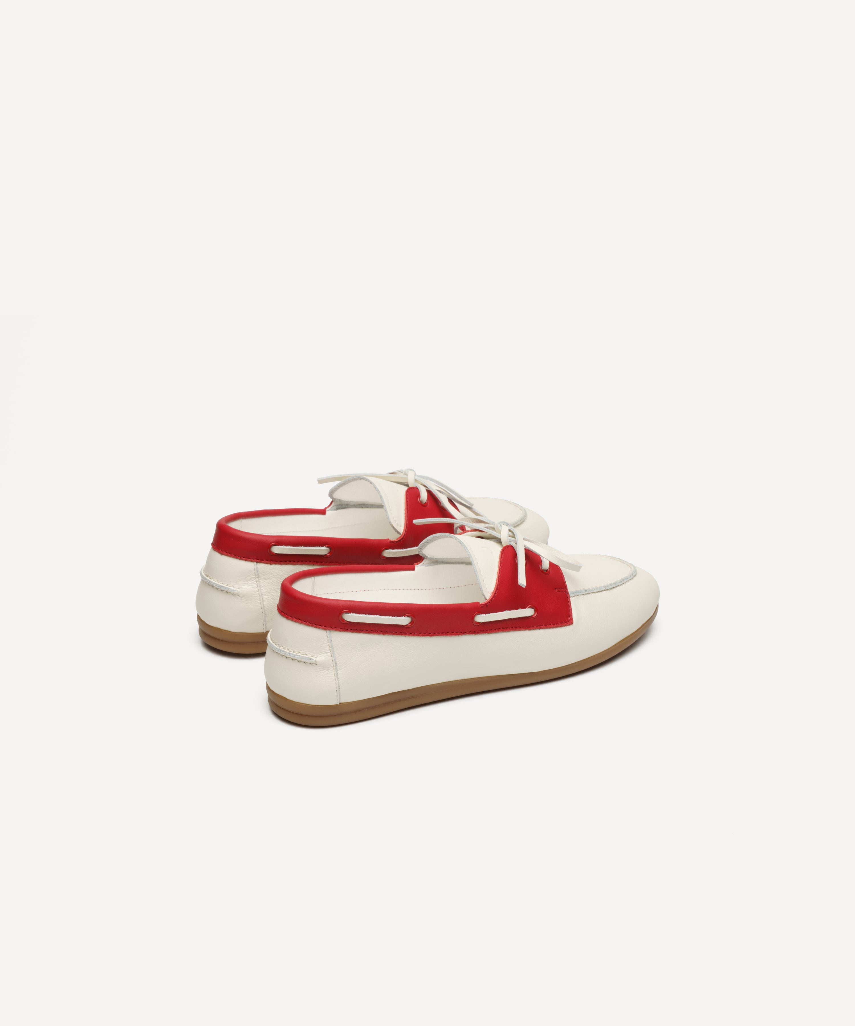 JAK Vela White Red chaussure bateau femme 38 cuir