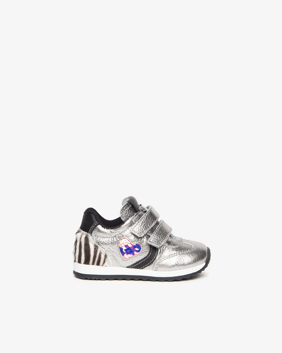 NeroGiardini Sneakers Baby Fille Cuir Lamé Taille 22