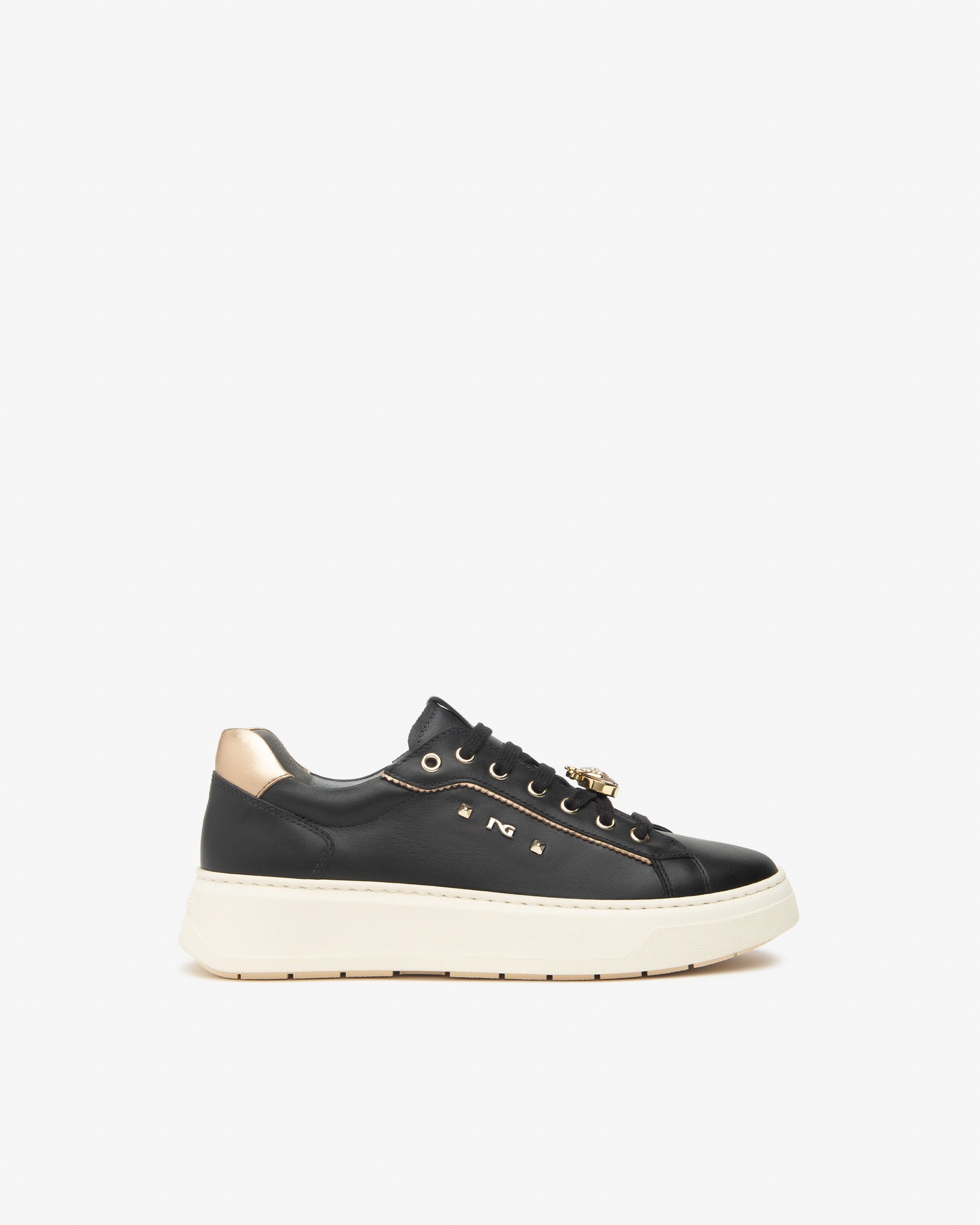 NeroGiardini Sneakers Femme en Cuir et Technique Confort