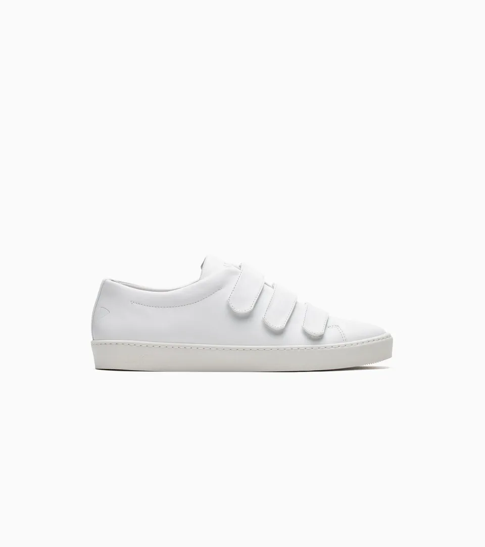 JAK Fika White sneakers cuir blanc scratch