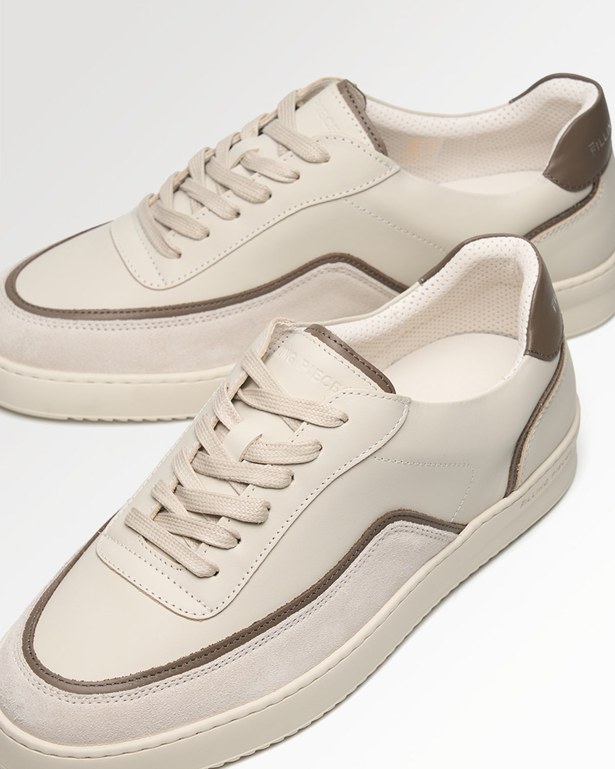 Filling Pieces Mondo Stack Nappa Off White sneaker écru