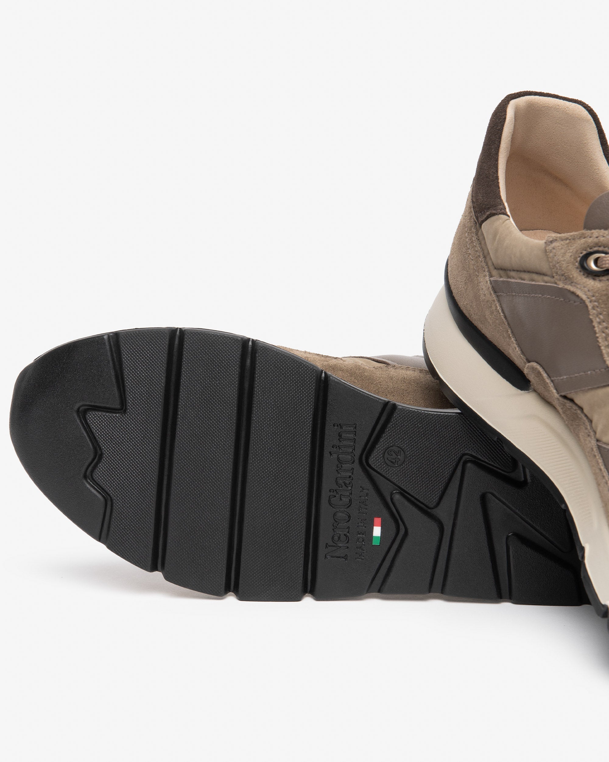 NeroGiardini Sneakers Homme Cuir Velours Toile