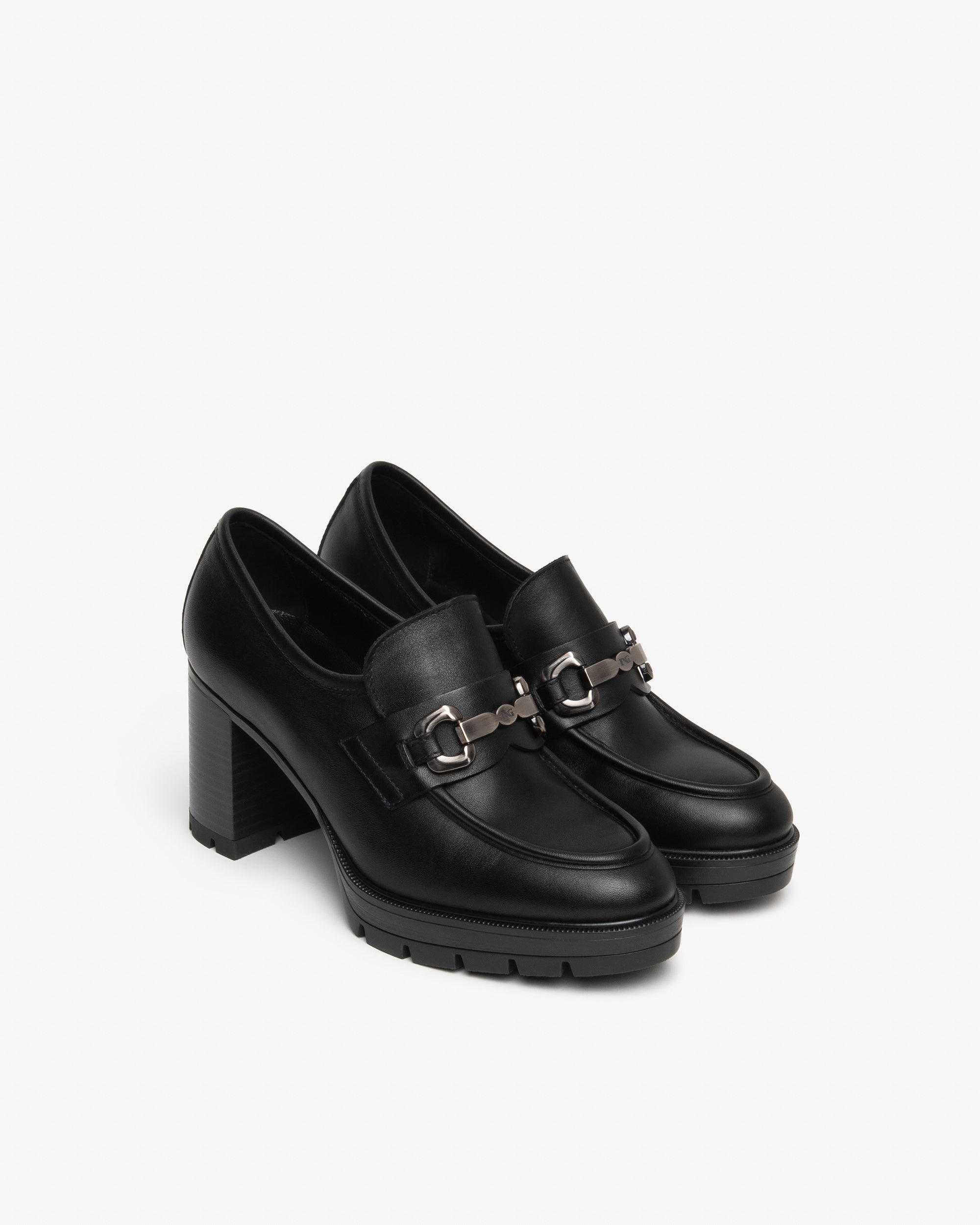 NeroGiardini Mocassins mocassins femme cuir talon 80 mm