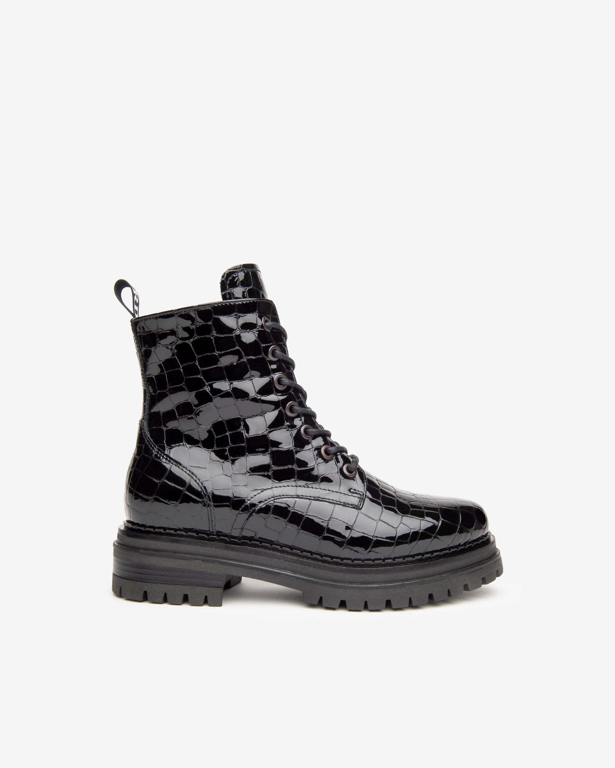 NeroGiardini Bottines Femme en Vernis Boots confort DryGo